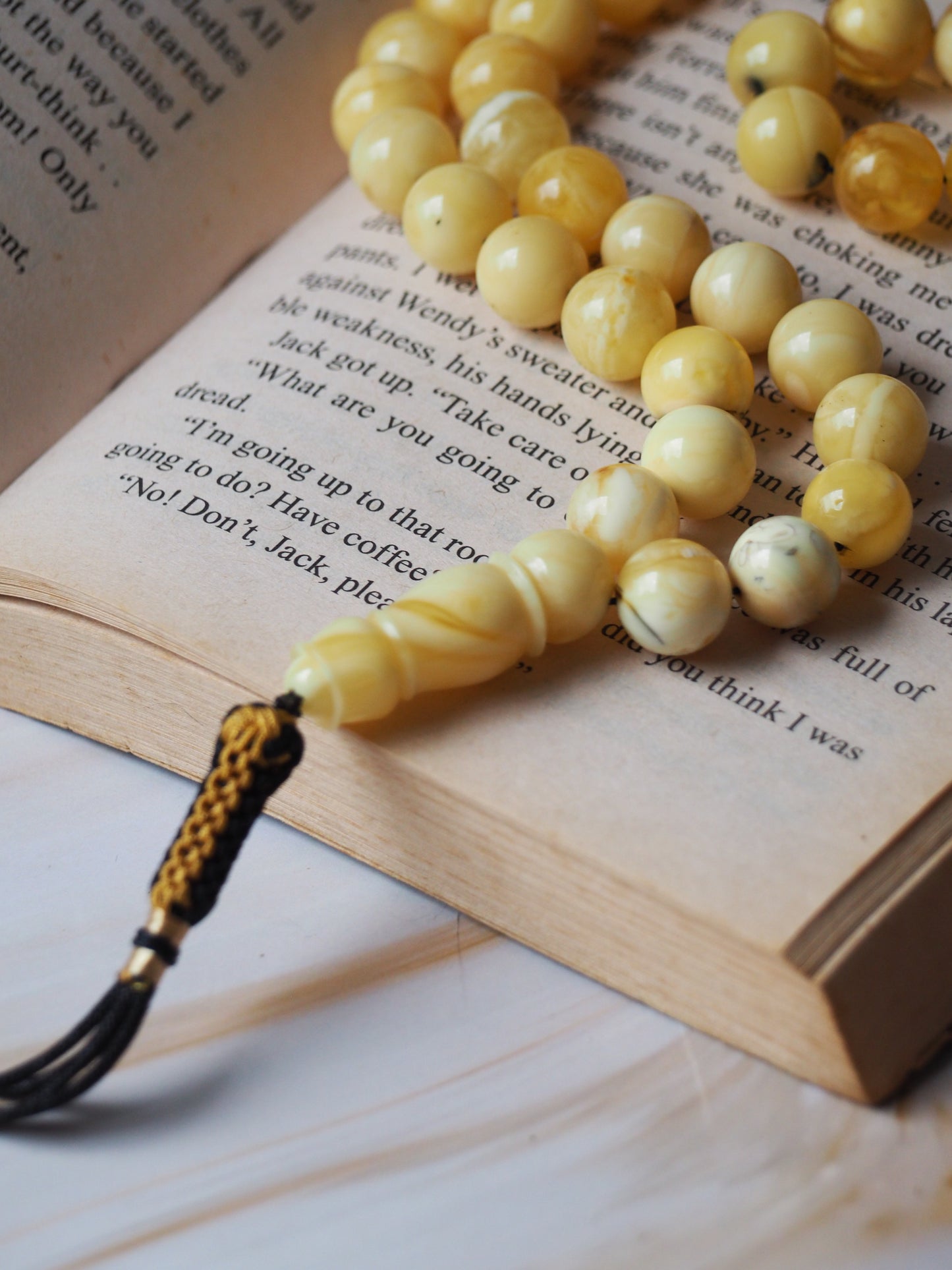 Butterscotch/ White Amber