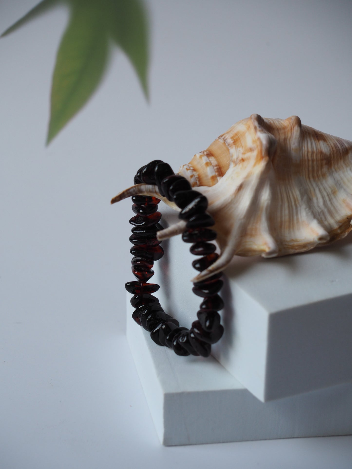 Cherry Amber Irregular Polished Bracelet