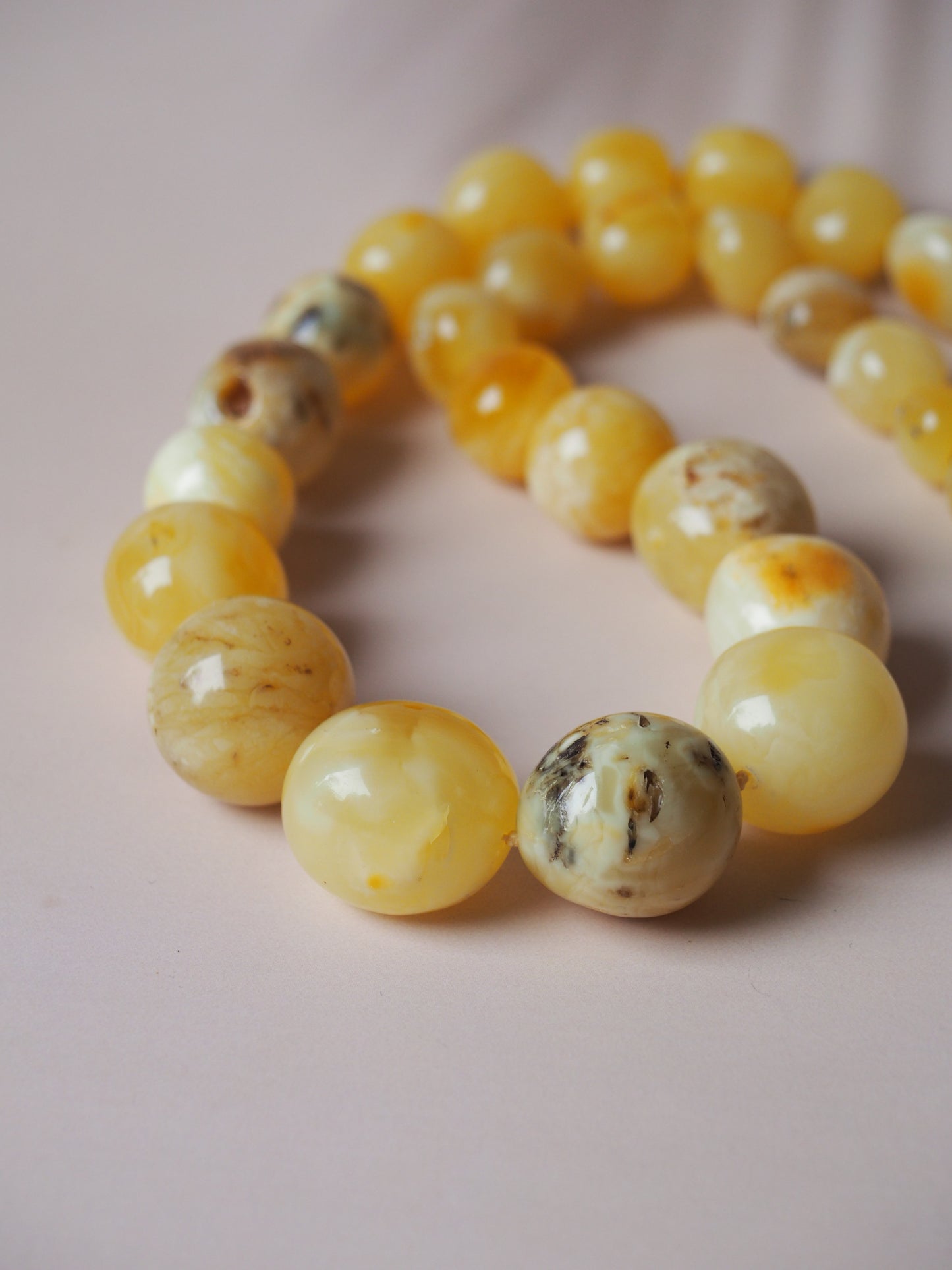 Big Unique Amber Necklace with Certificate