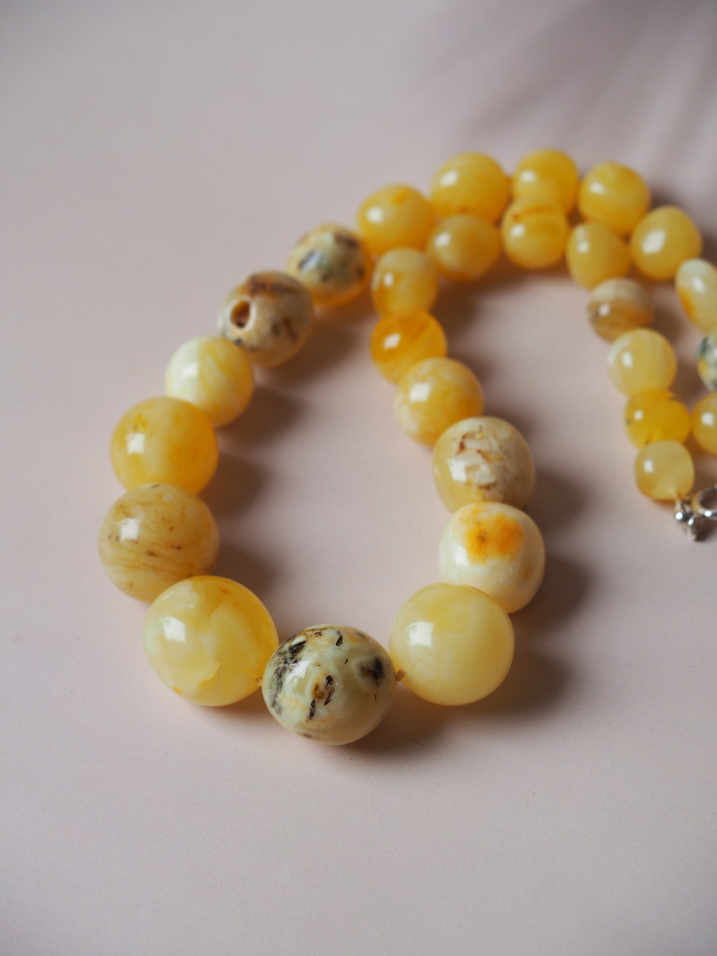 Big Unique Amber Necklace with Certificate