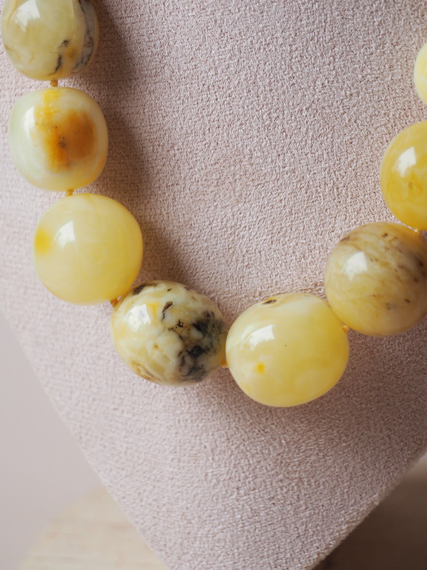 Big Unique Amber Necklace with Certificate