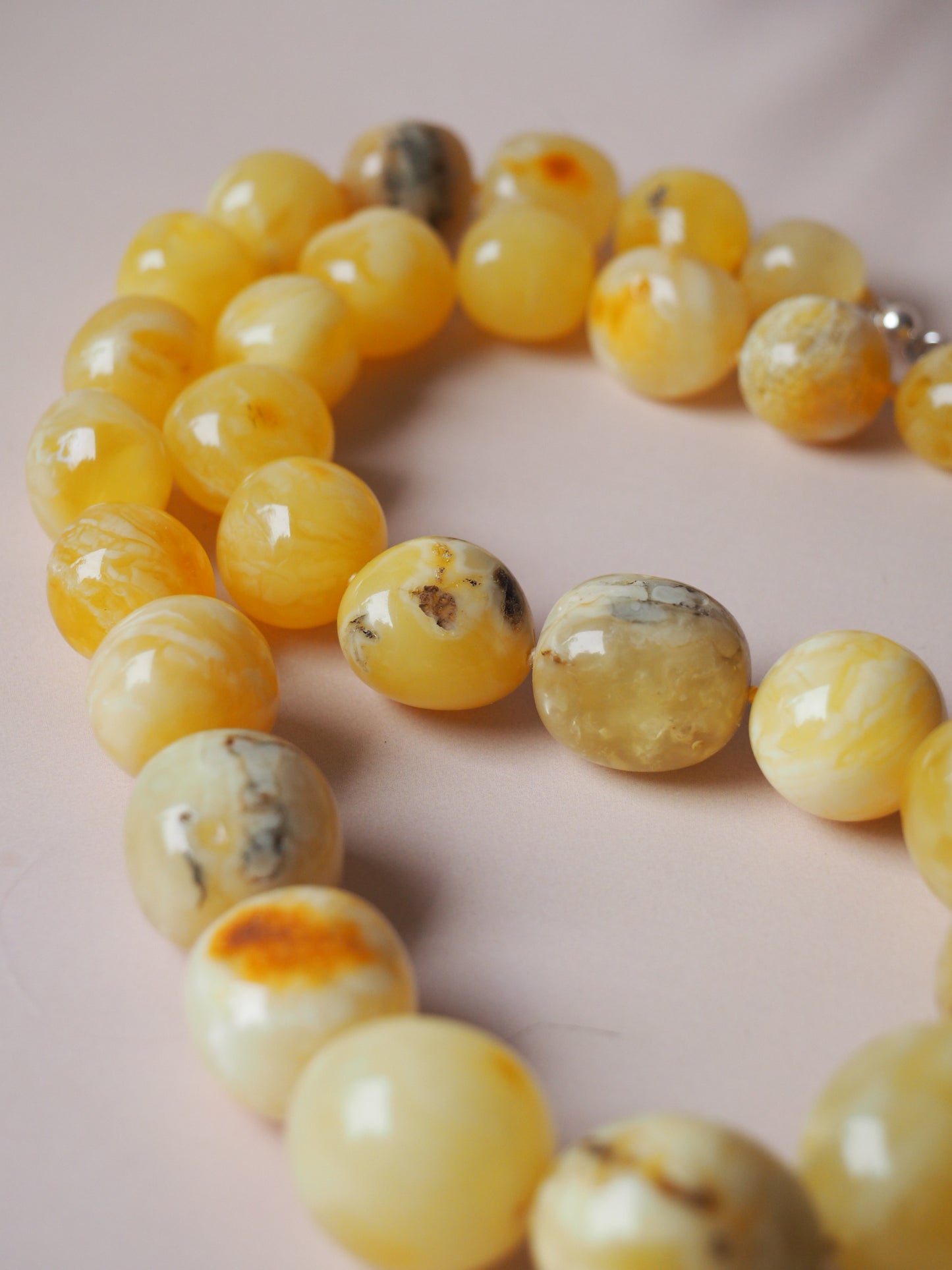 Big Unique Amber Necklace with Certificate