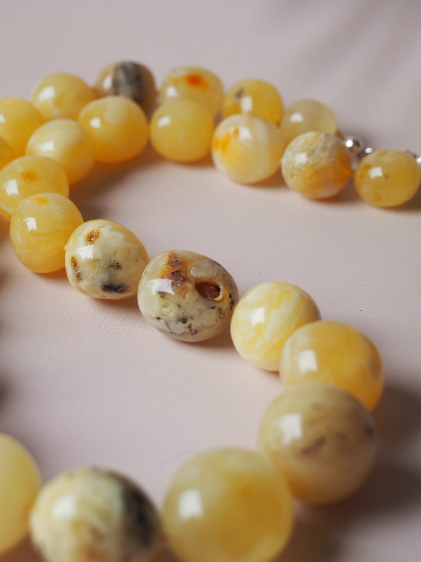 Big Unique Amber Necklace with Certificate