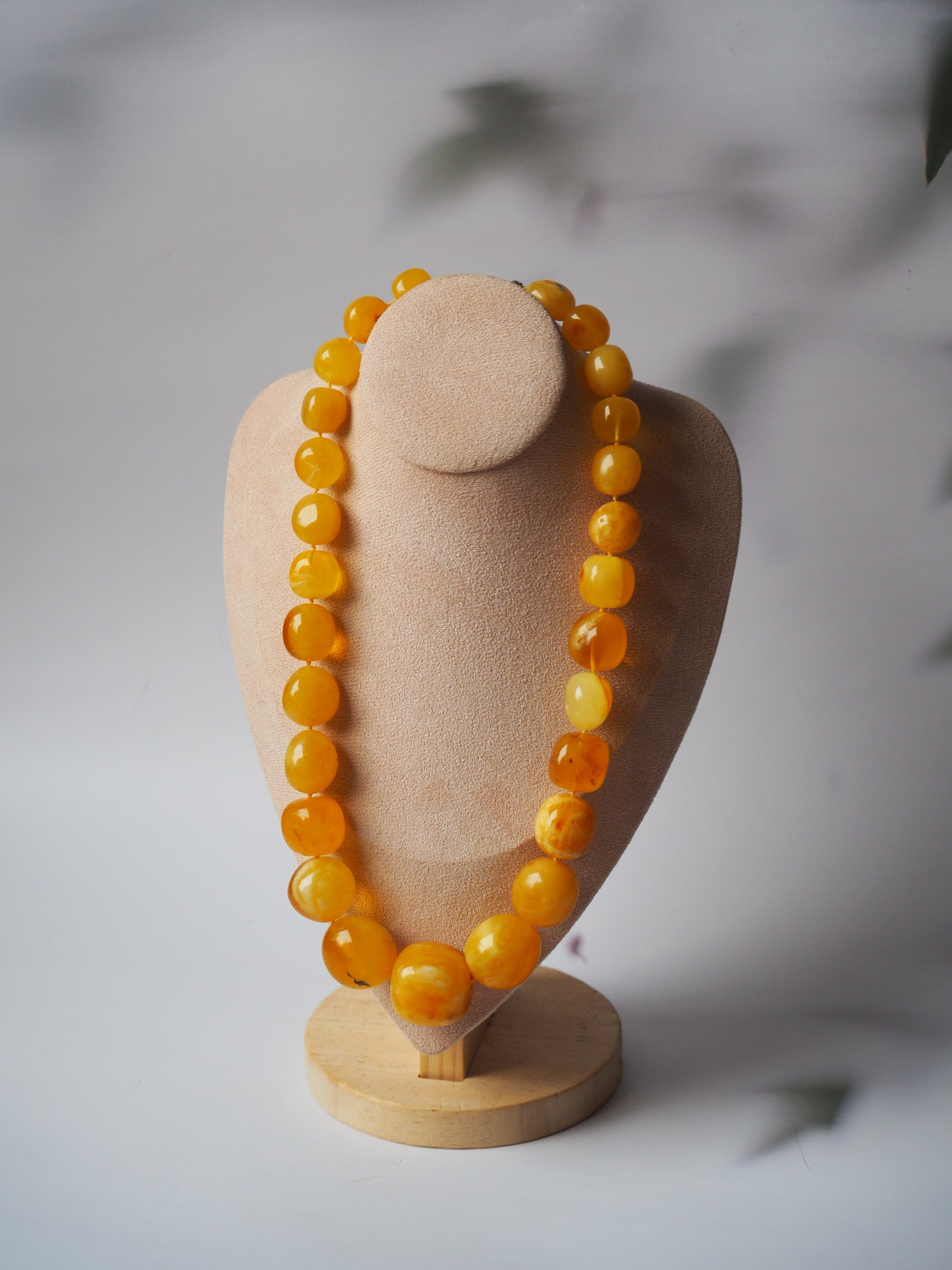 Huge Unique Honey Amber Necklace with Certificate