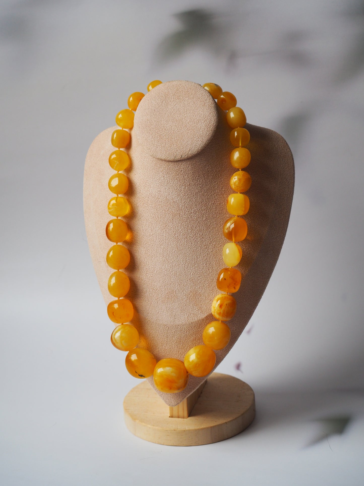 Huge Unique Honey Amber Necklace with Certificate
