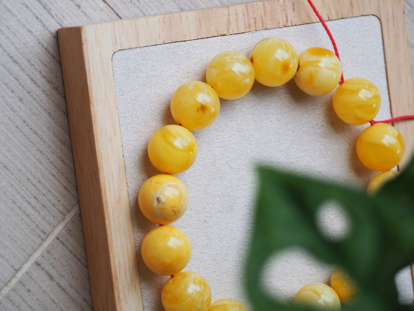 Unique Natural Amber Beaded Bracelet with Regulation