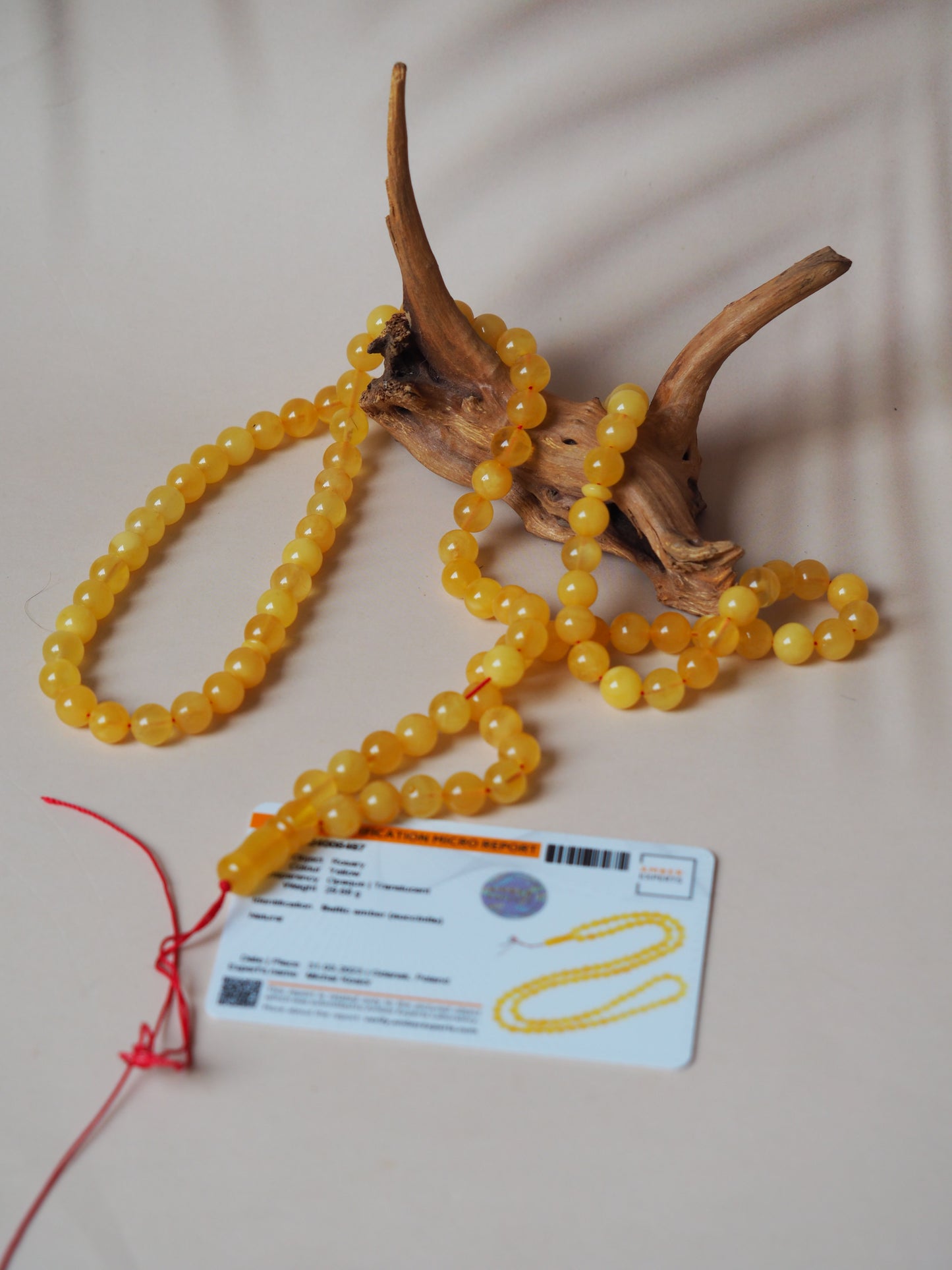 99 Amber Tasbih Butterscotch Opaque Color