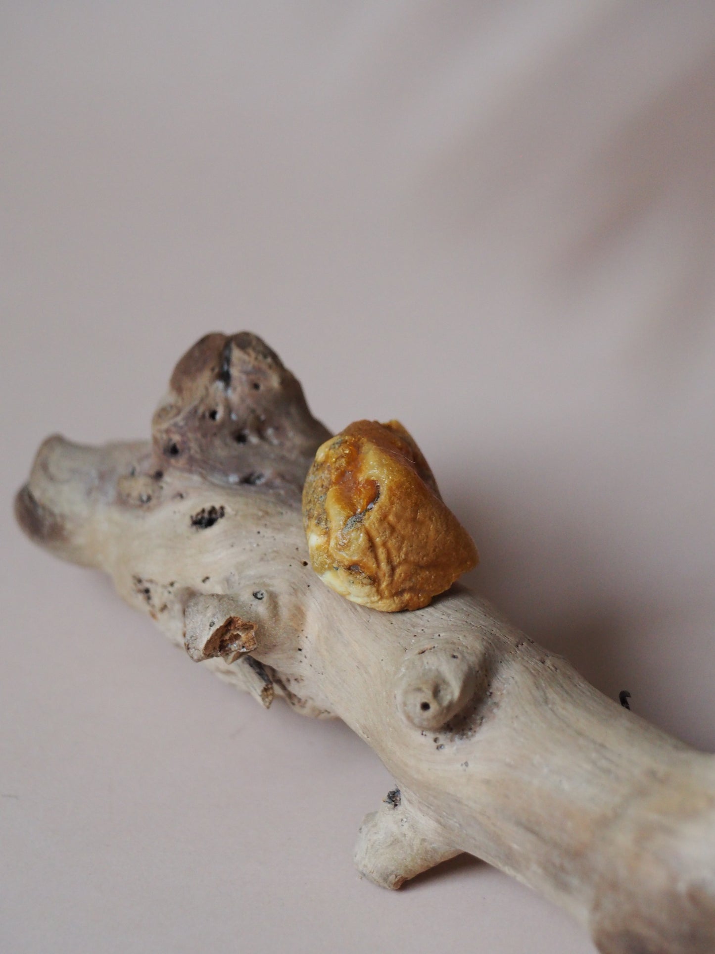 Raw White Amber Piece
