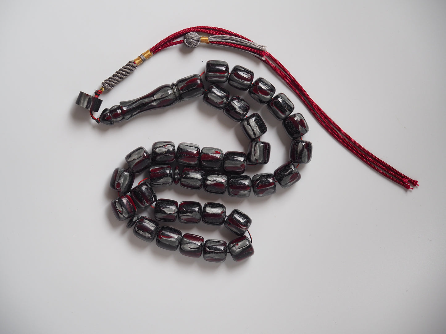 Multicolor Galalith Rosary 33 Beads
