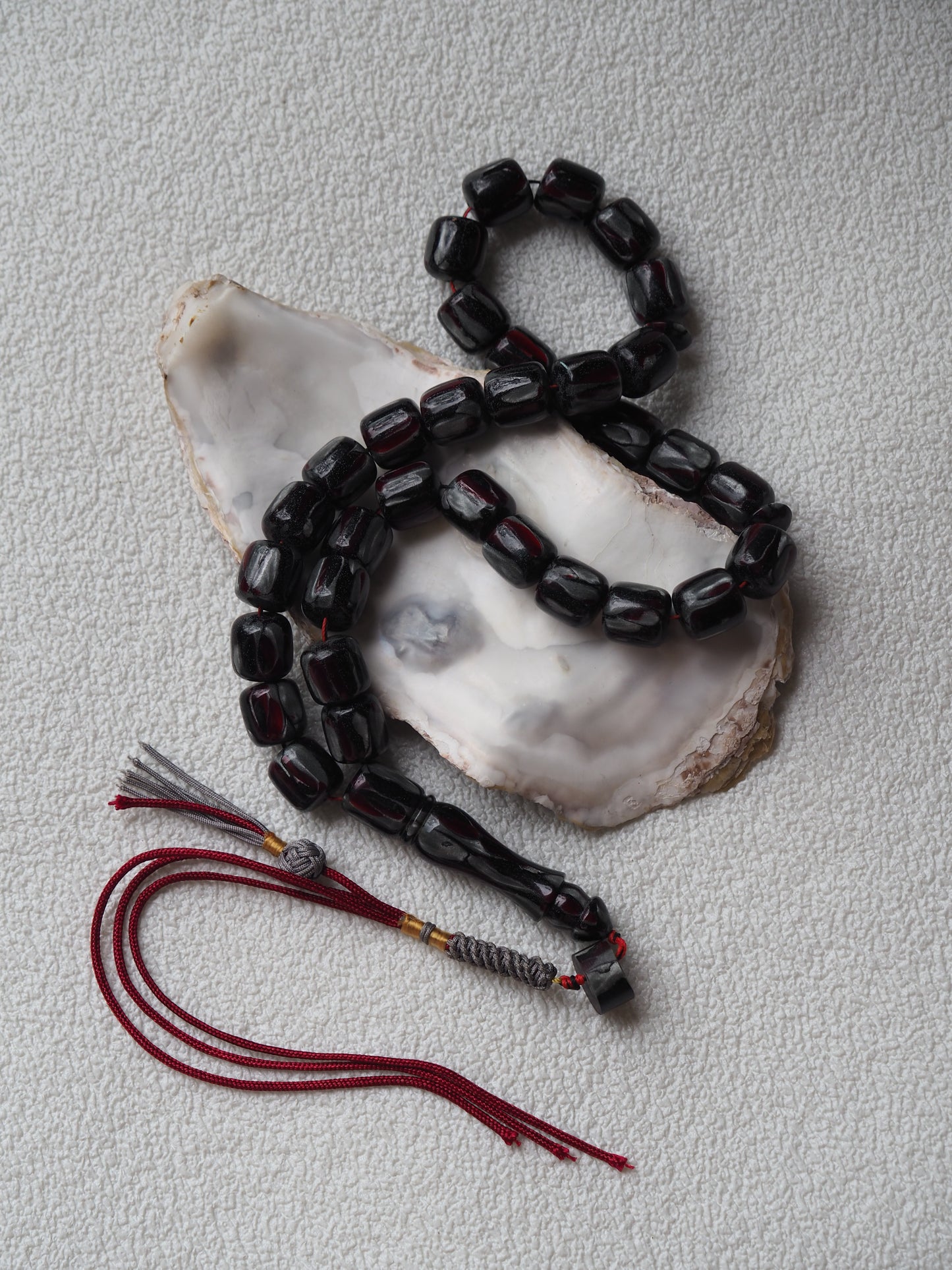 Multicolor Galalith Rosary 33 Beads