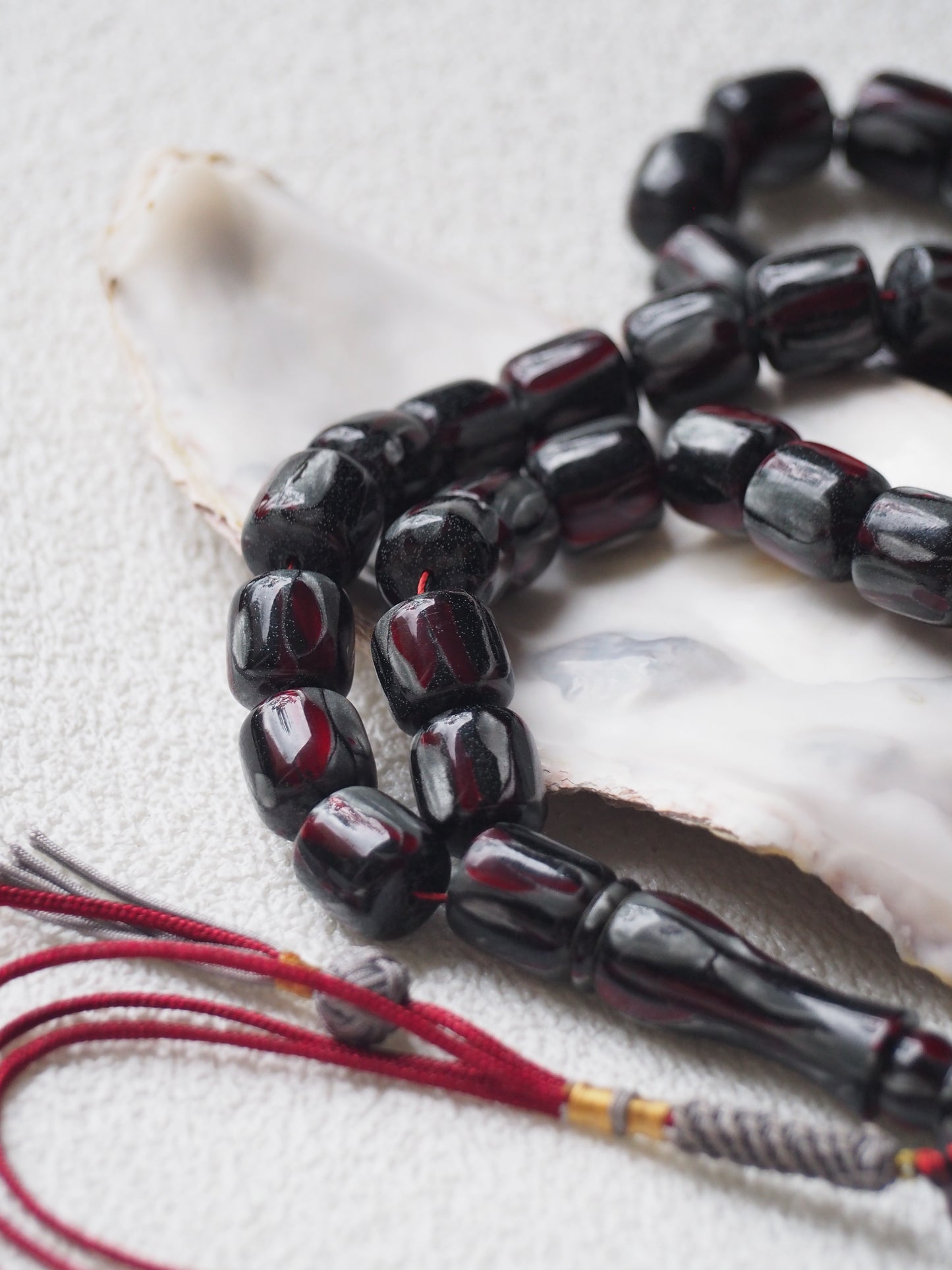 Multicolor Galalith Rosary 33 Beads