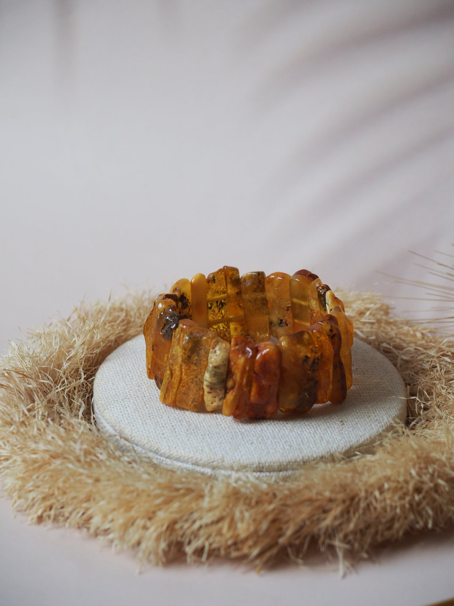 Natural Raw Amber Bracelet Irregular Size