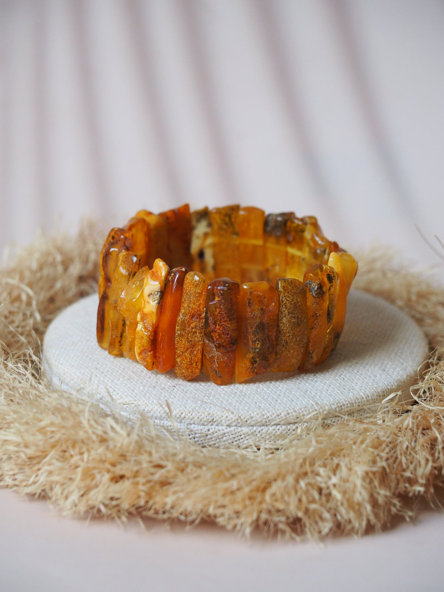 Natural Raw Amber Bracelet Irregular Size