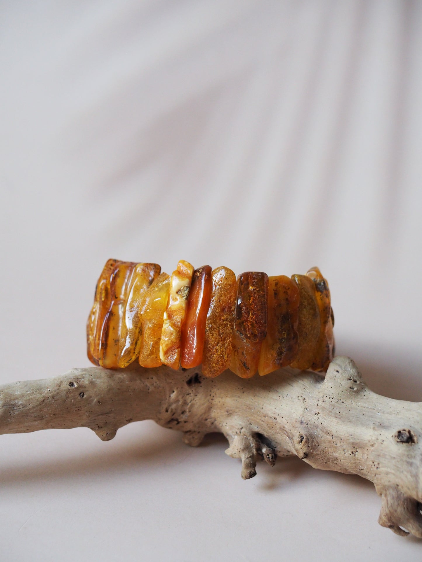 Natural Raw Amber Bracelet Irregular Size