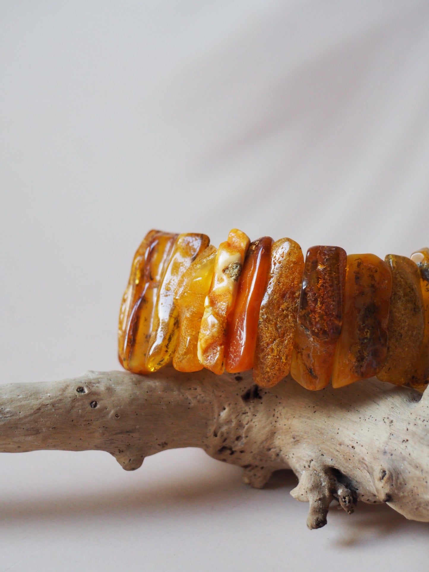 Natural Raw Amber Bracelet Irregular Size