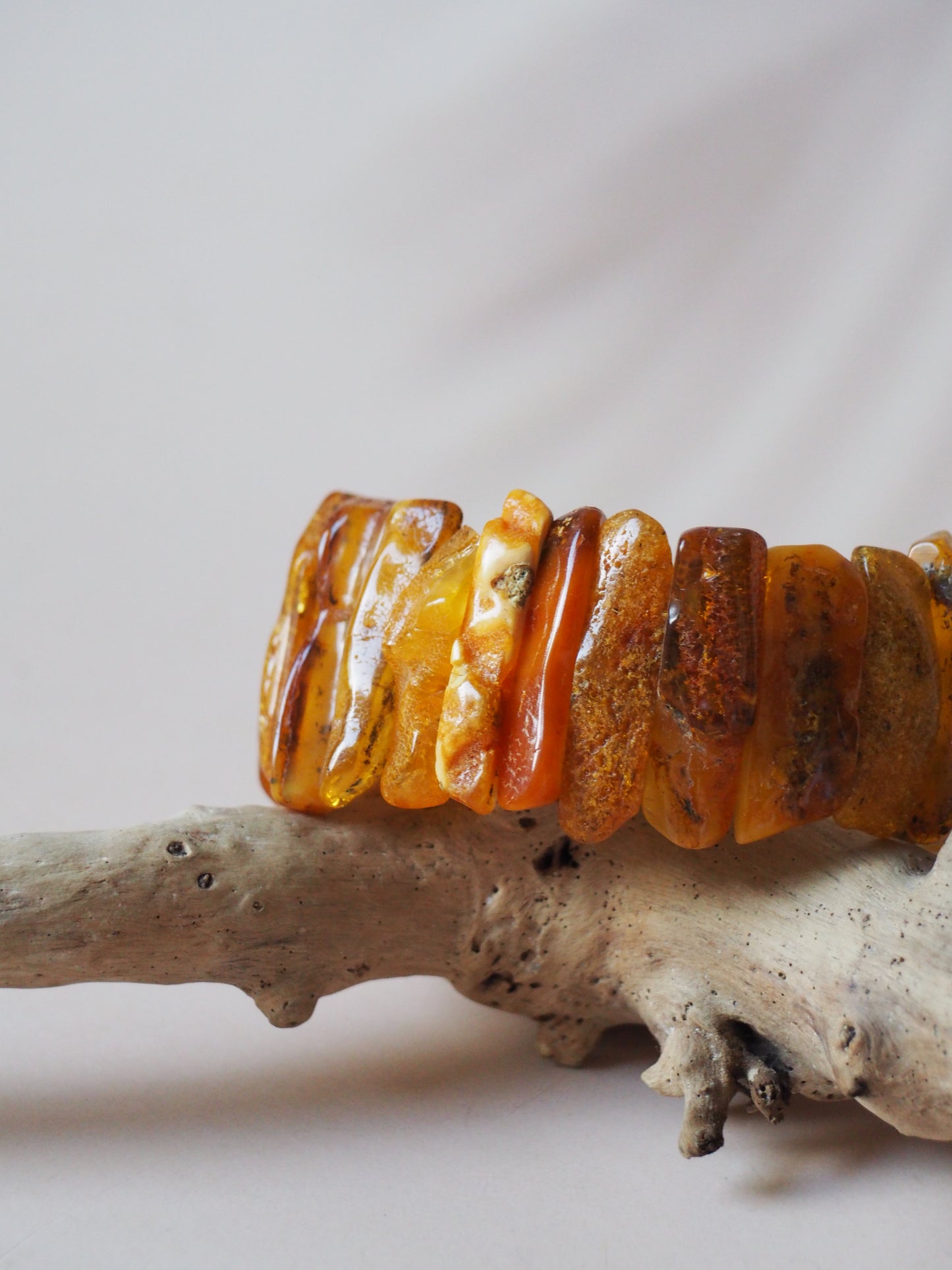 Natural Raw Amber Bracelet Irregular Size