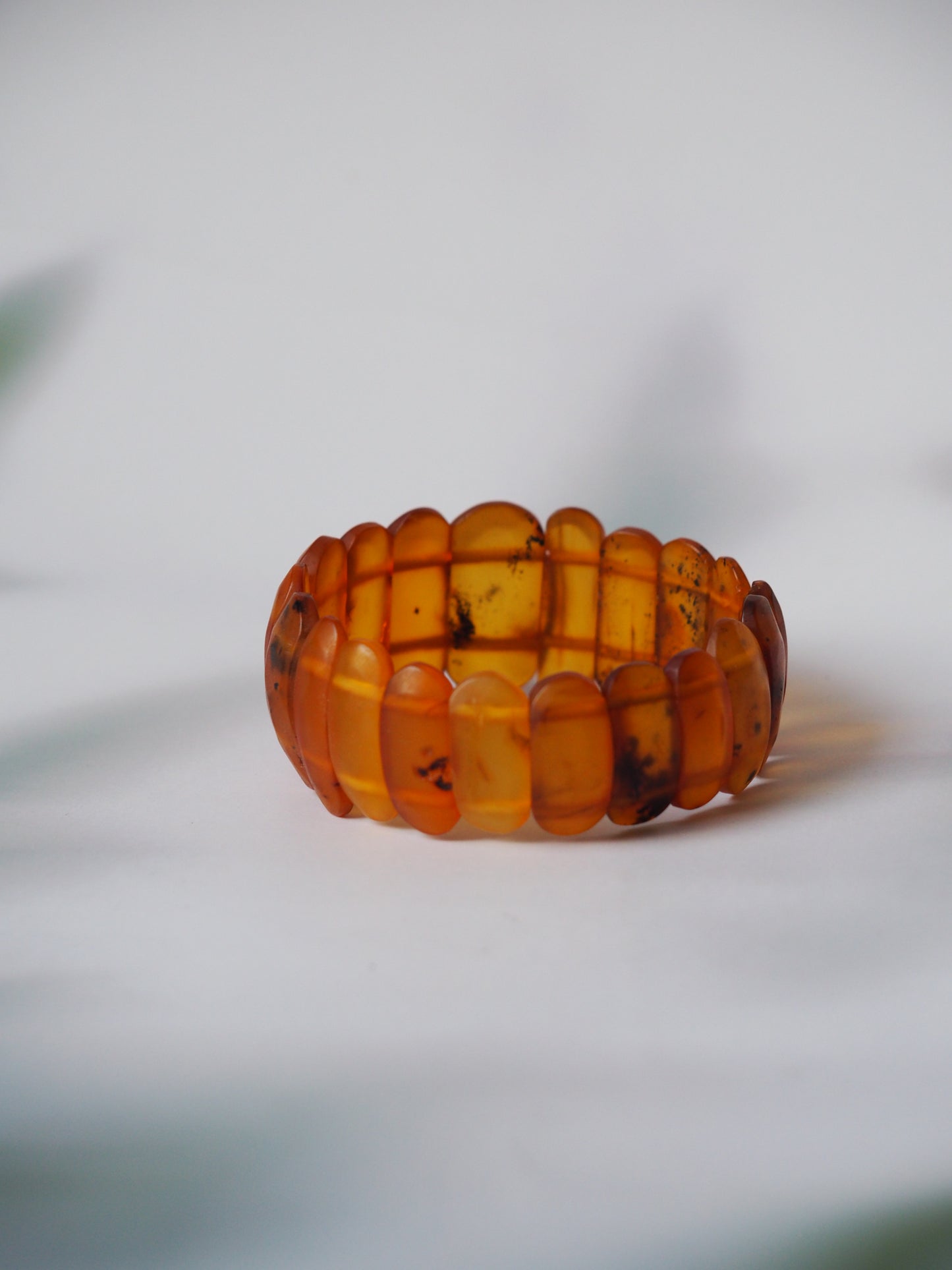 Teardrop Shape Butterscotch Amber Pendant in Delicate Rose Gold Plated Silver