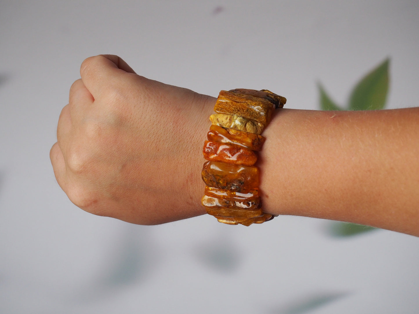 Natural Raw Amber Bracelet Irregular Size