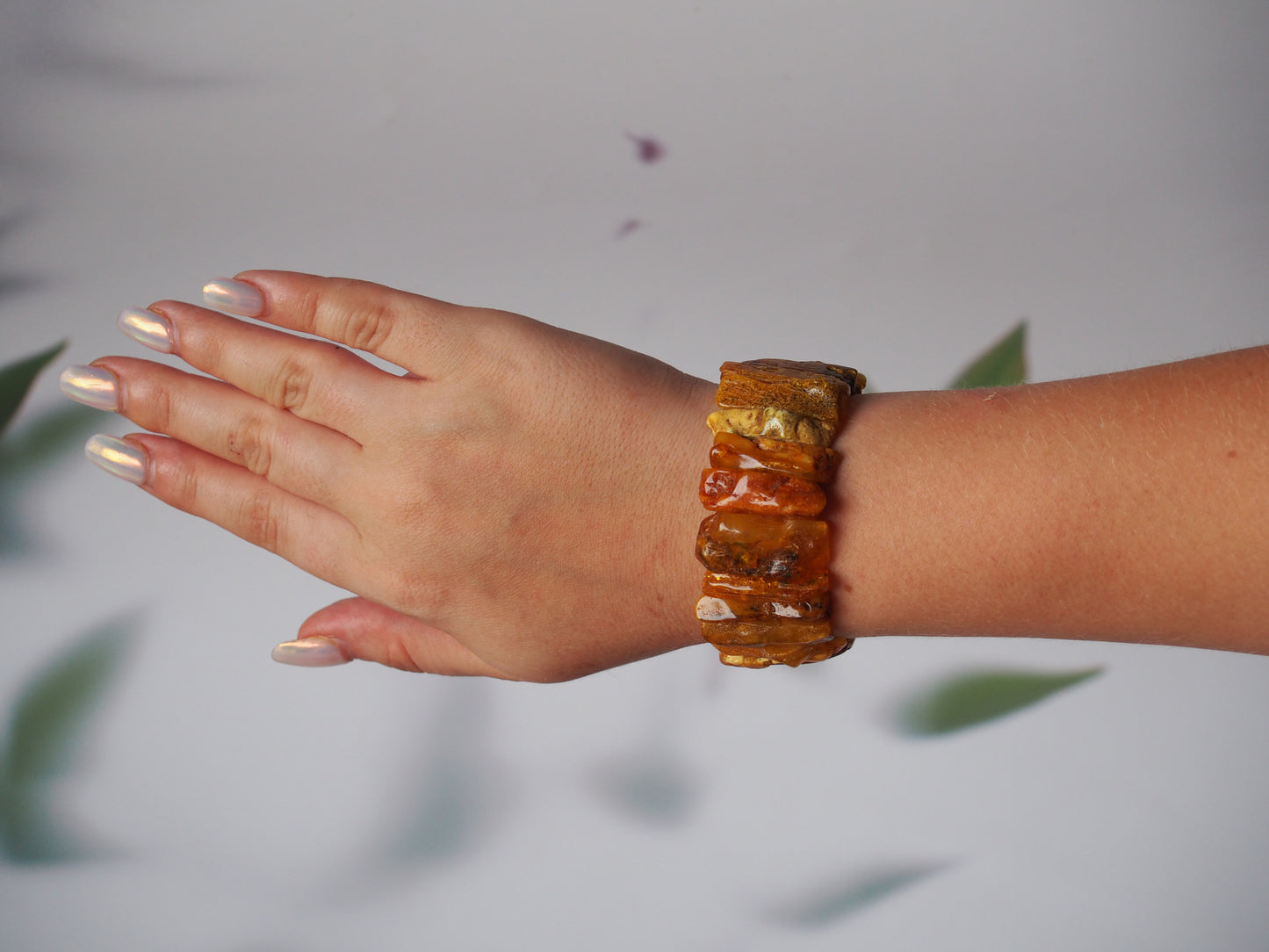 Natural Raw Amber Bracelet Irregular Size