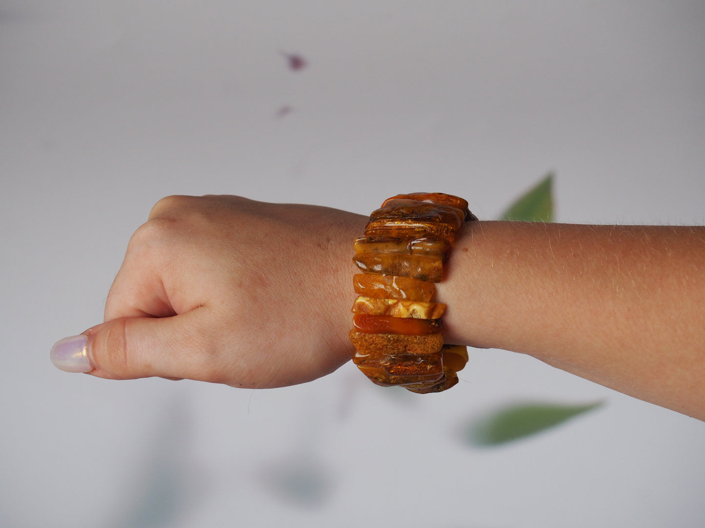 Natural Raw Amber Bracelet Irregular Size