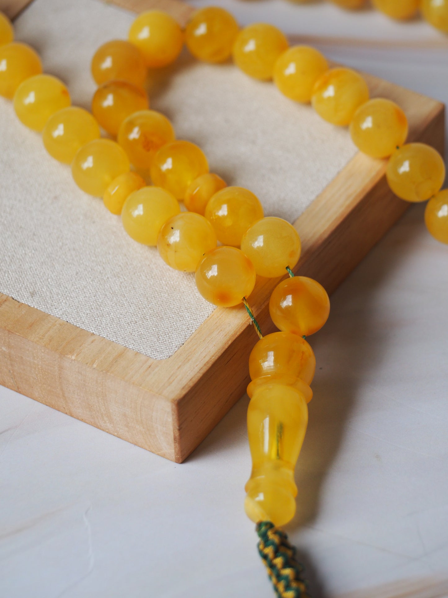 Butterscotch Amber Rosary 11,5mm Round Beads