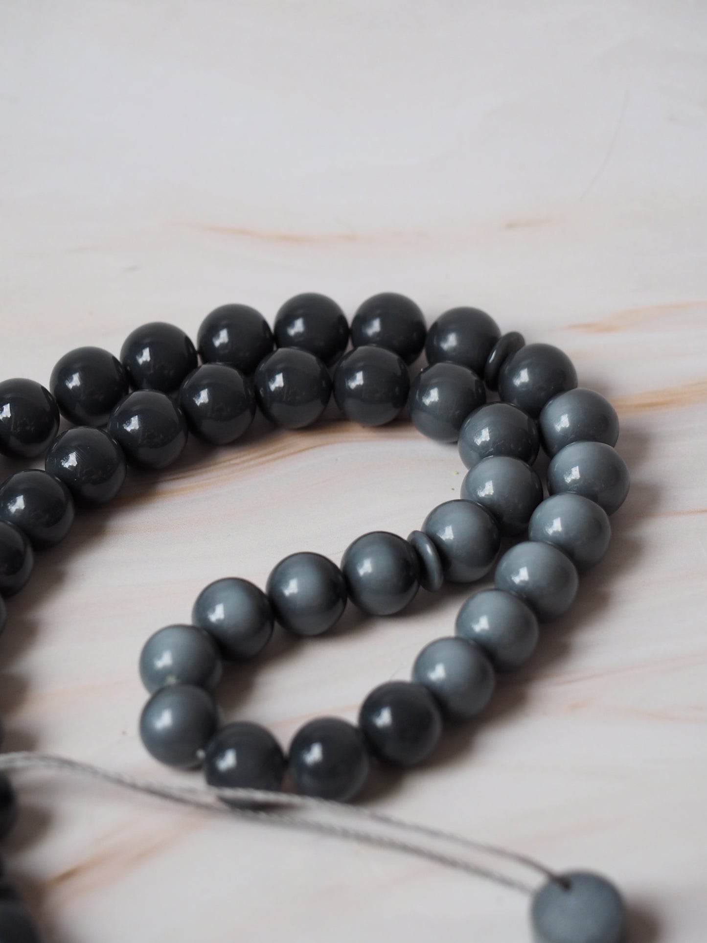Graphite Gray Dual Colour Bakelite Rosary