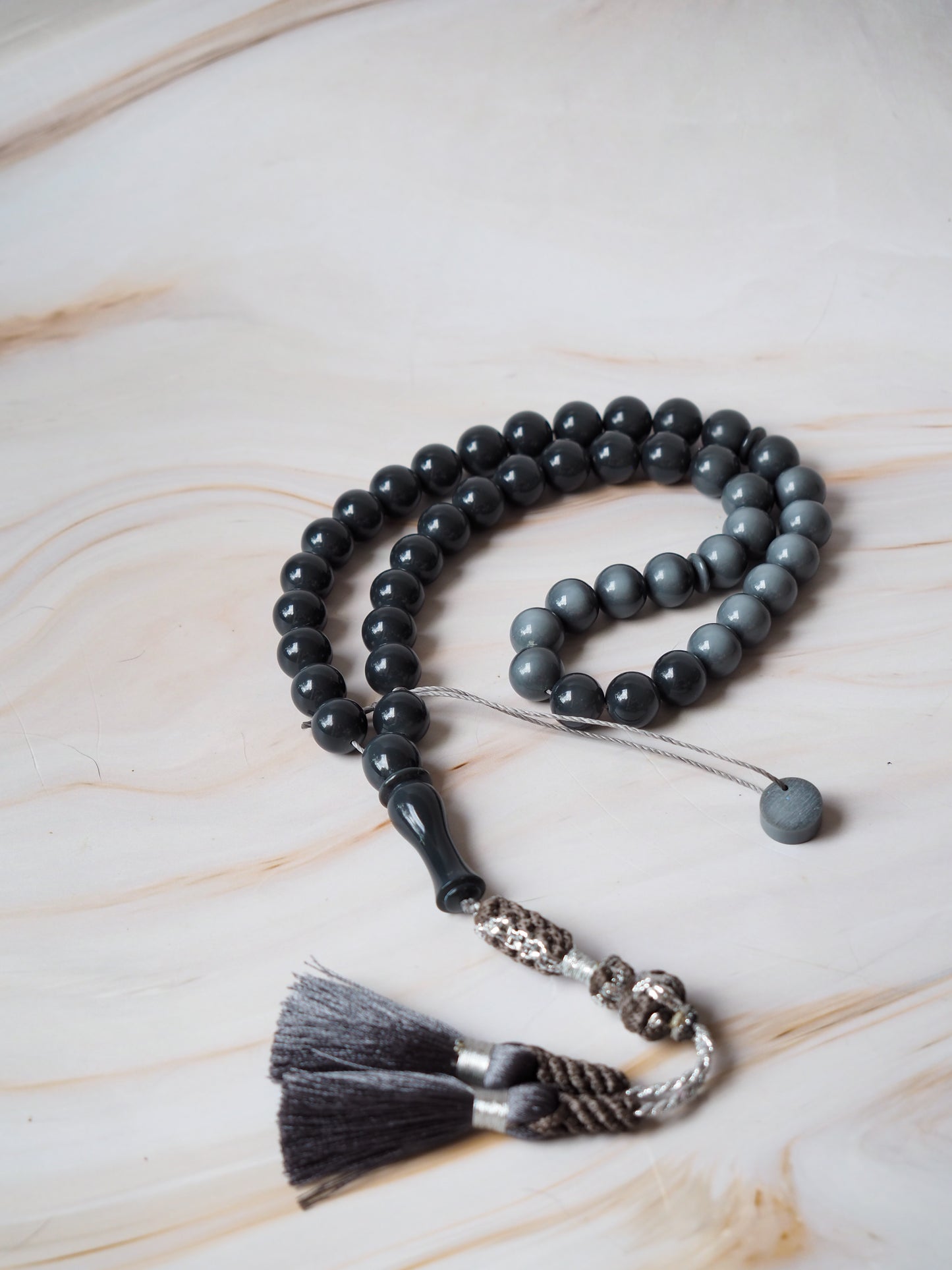 Graphite Gray Dual Colour Bakelite Rosary