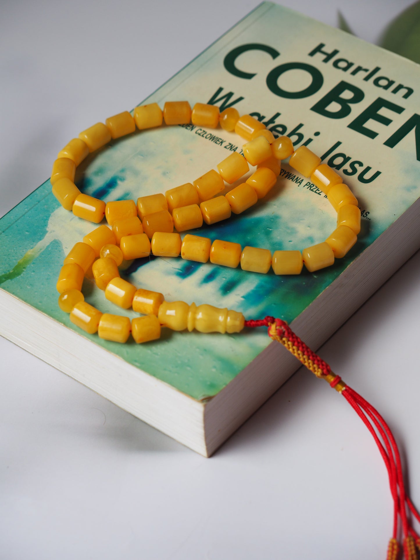 Butterscotch Amber Barrel Shape Rosary/ Tasbih