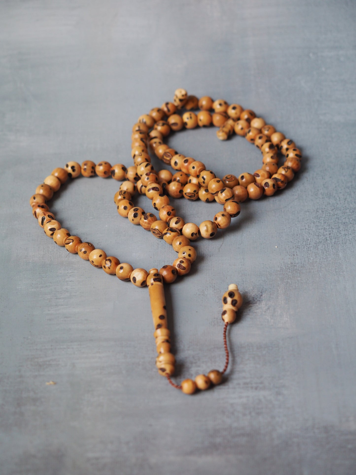 Carved Kokka Wood Rosary