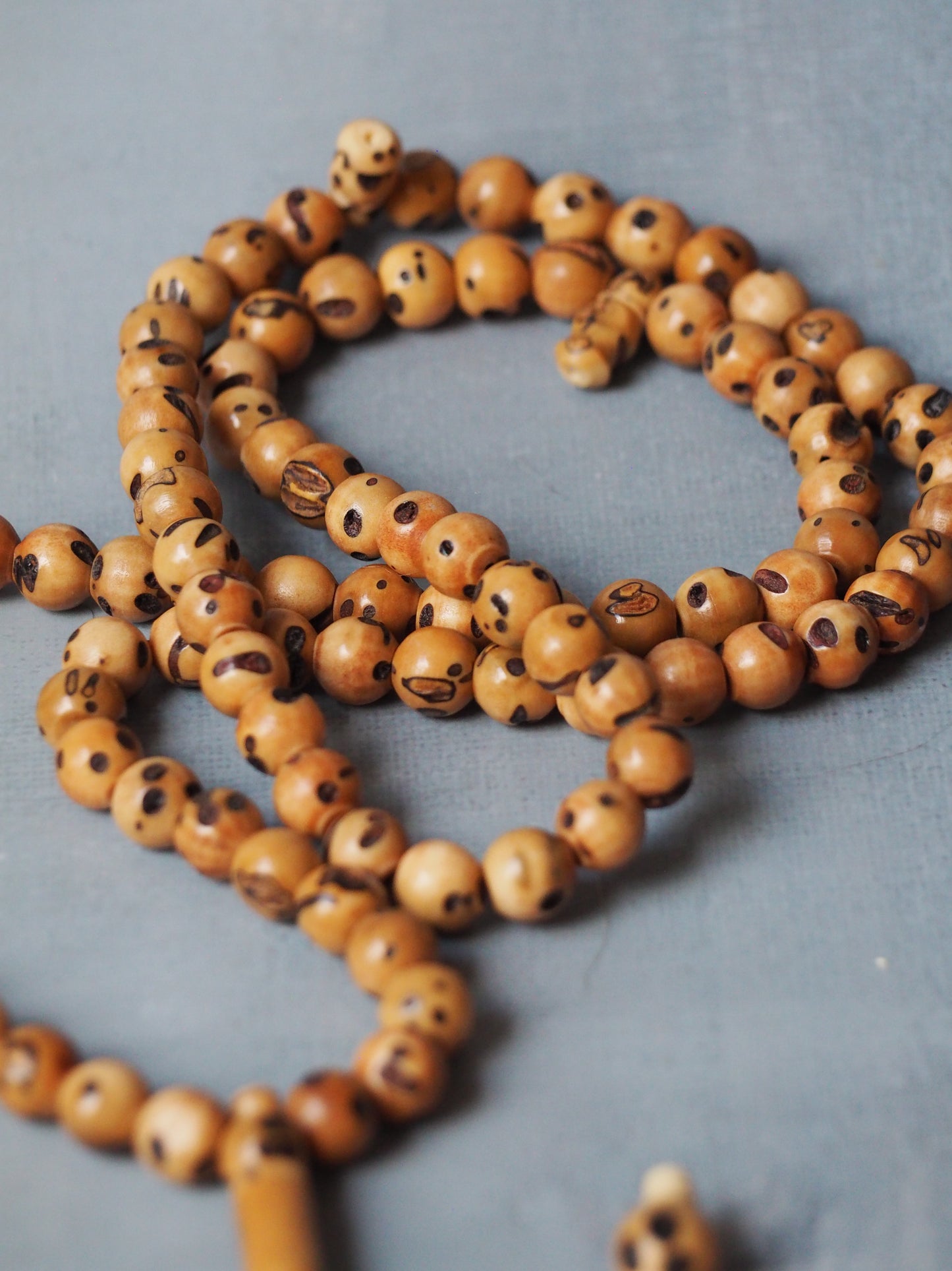 Carved Kokka Wood Rosary