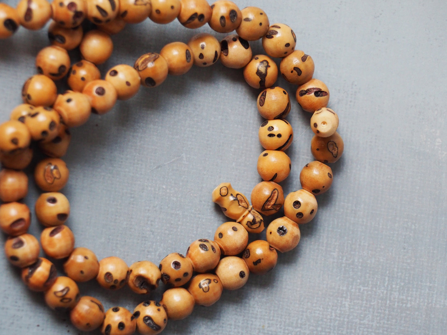 Carved Kokka Wood Rosary