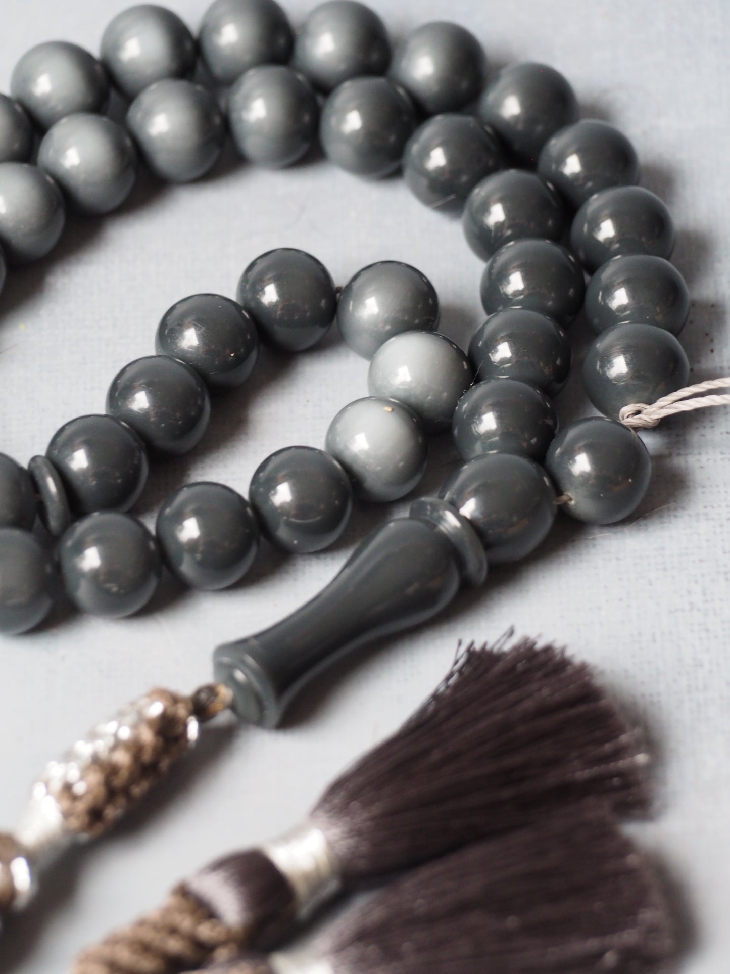 Graphite Gray Dual Colour Bakelite Rosary