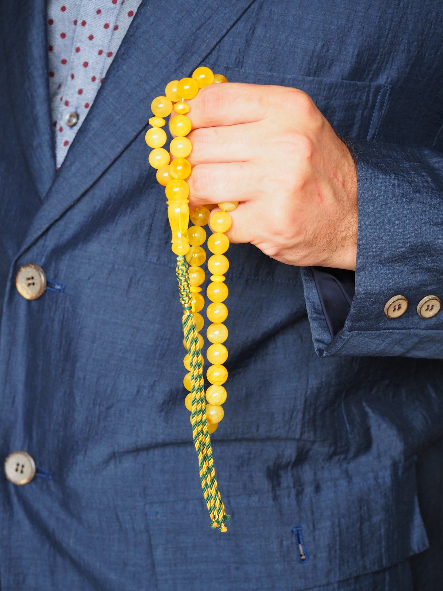 Butterscotch Amber Rosary 11,5mm Round Beads