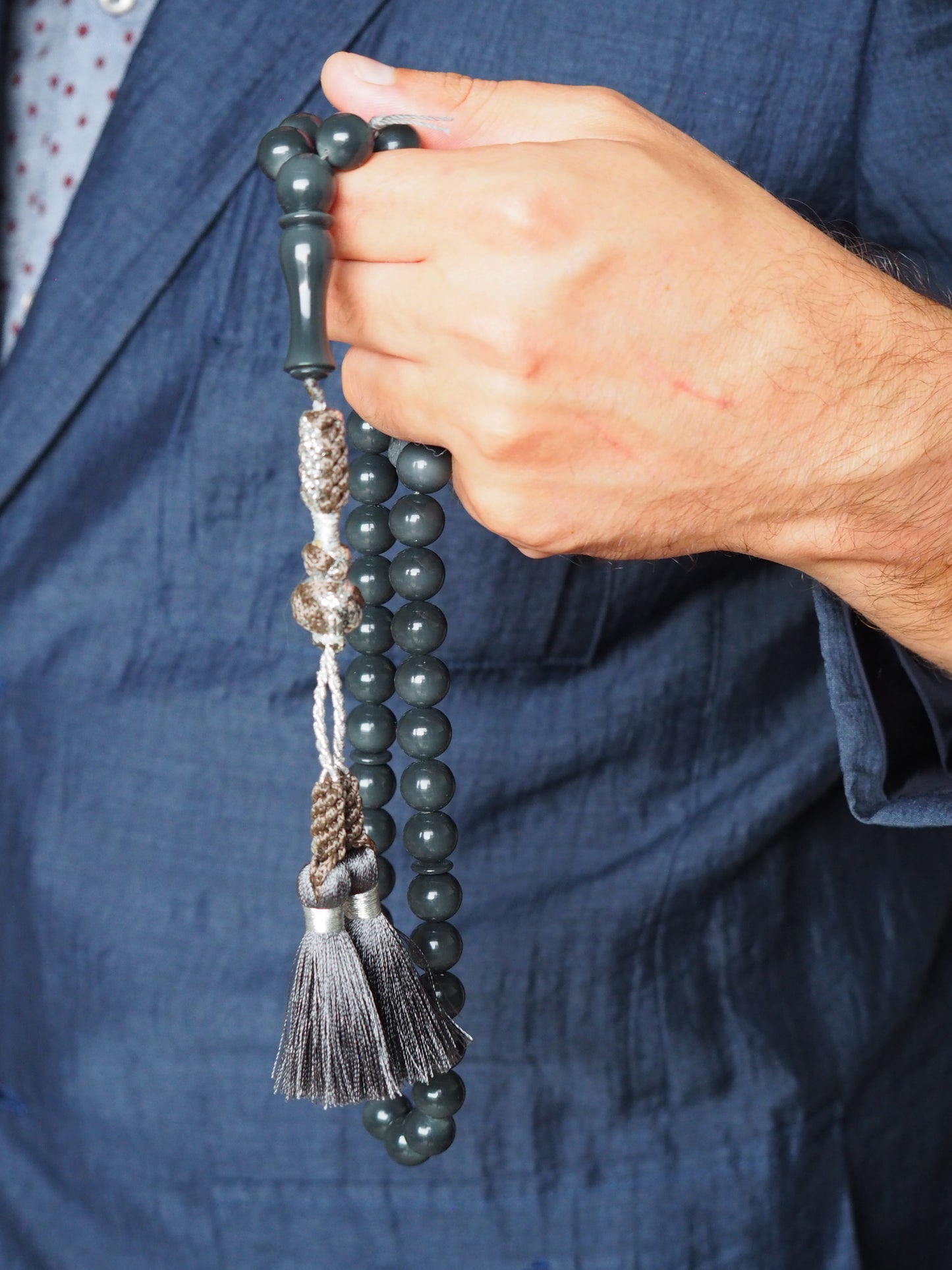 Graphite Gray Dual Colour Bakelite Rosary