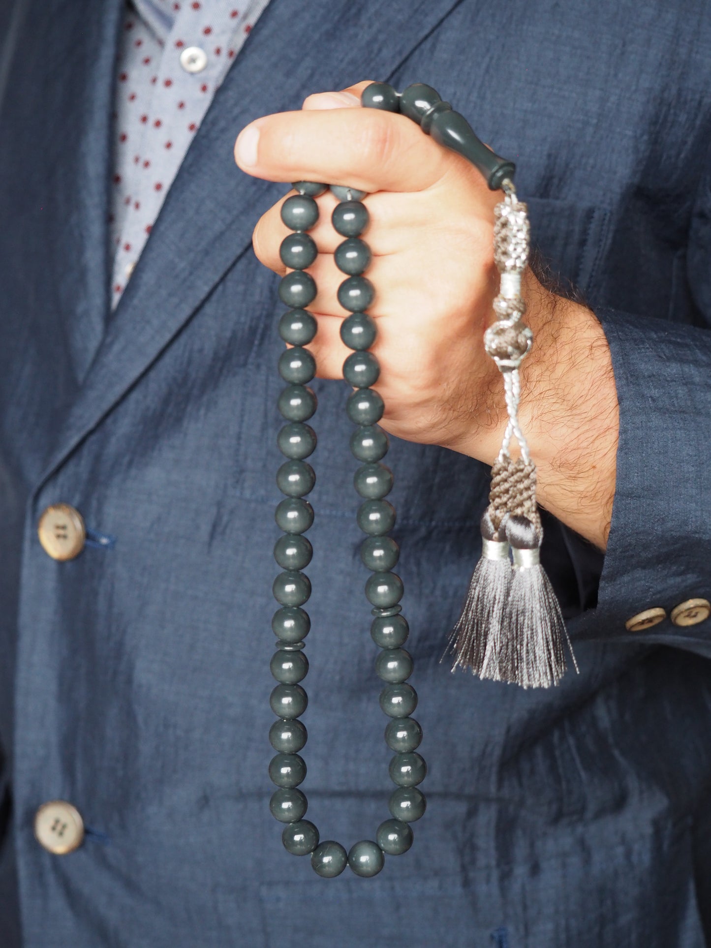 Graphite Gray Dual Colour Bakelite Rosary