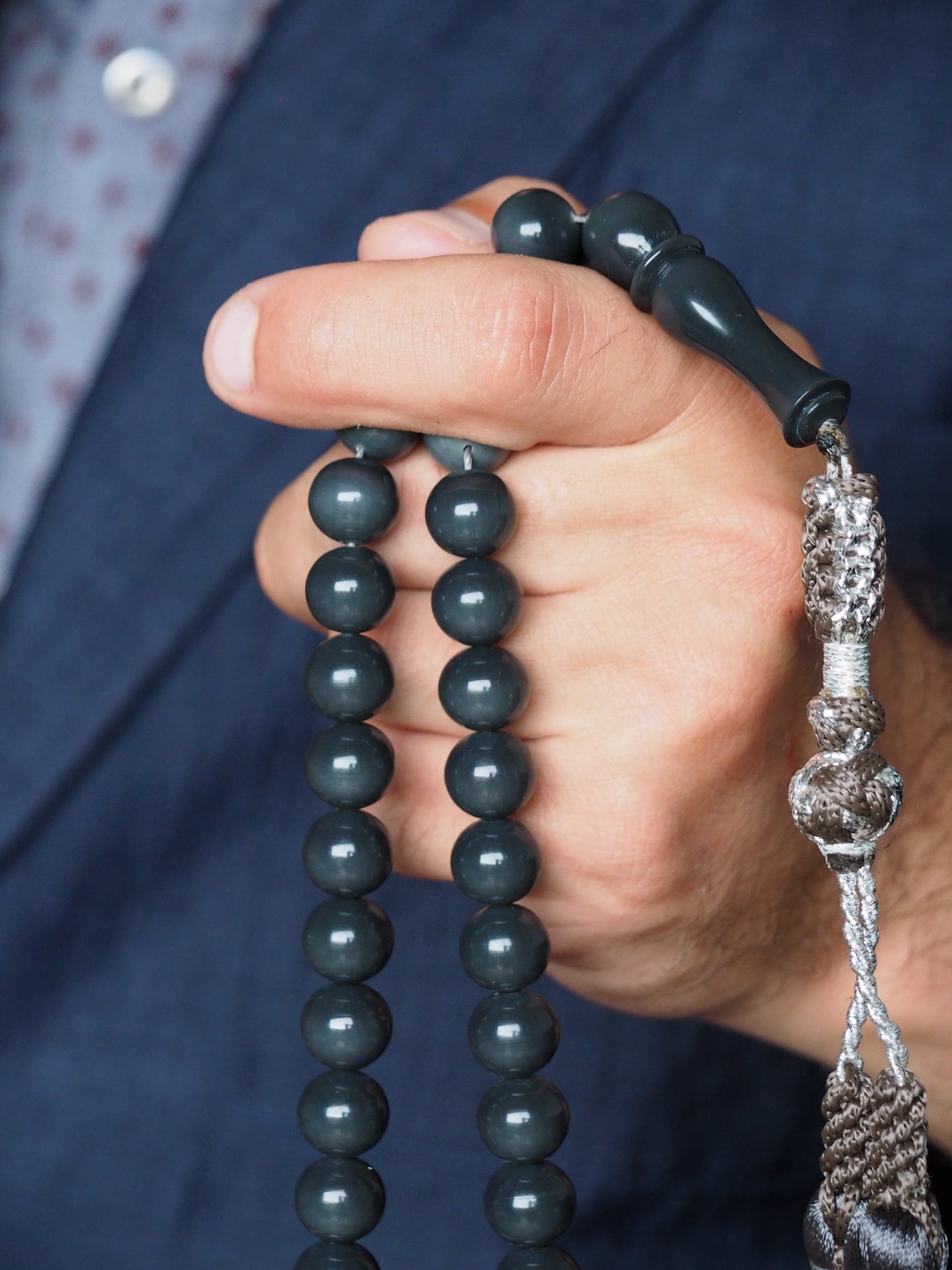 Graphite Gray Dual Colour Bakelite Rosary
