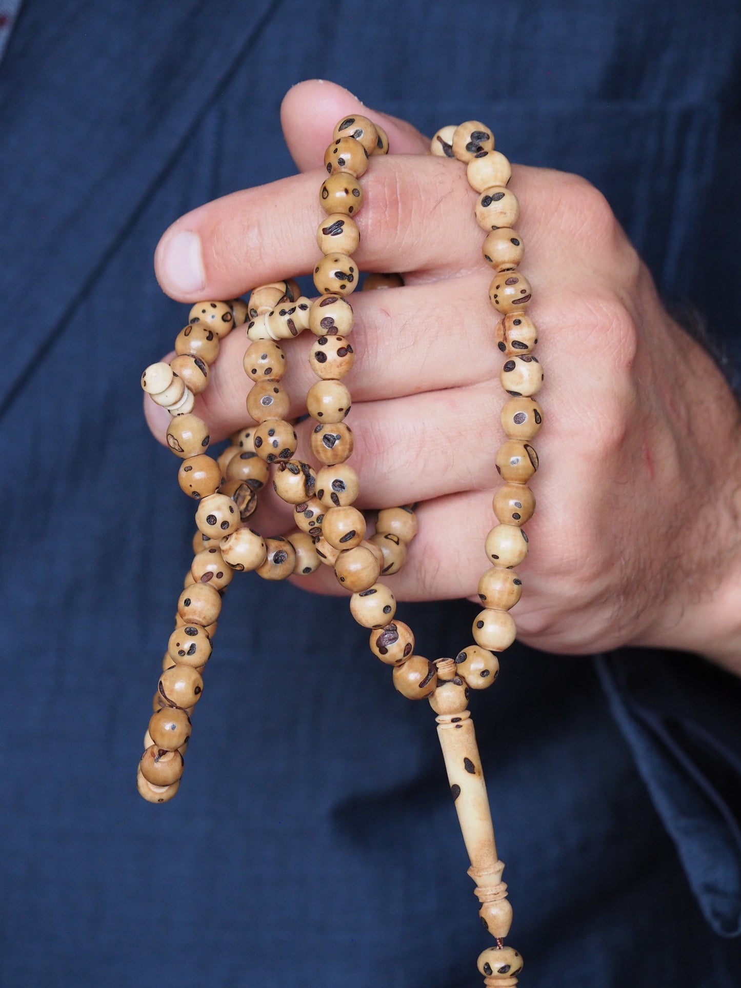 Carved Kokka Wood Rosary