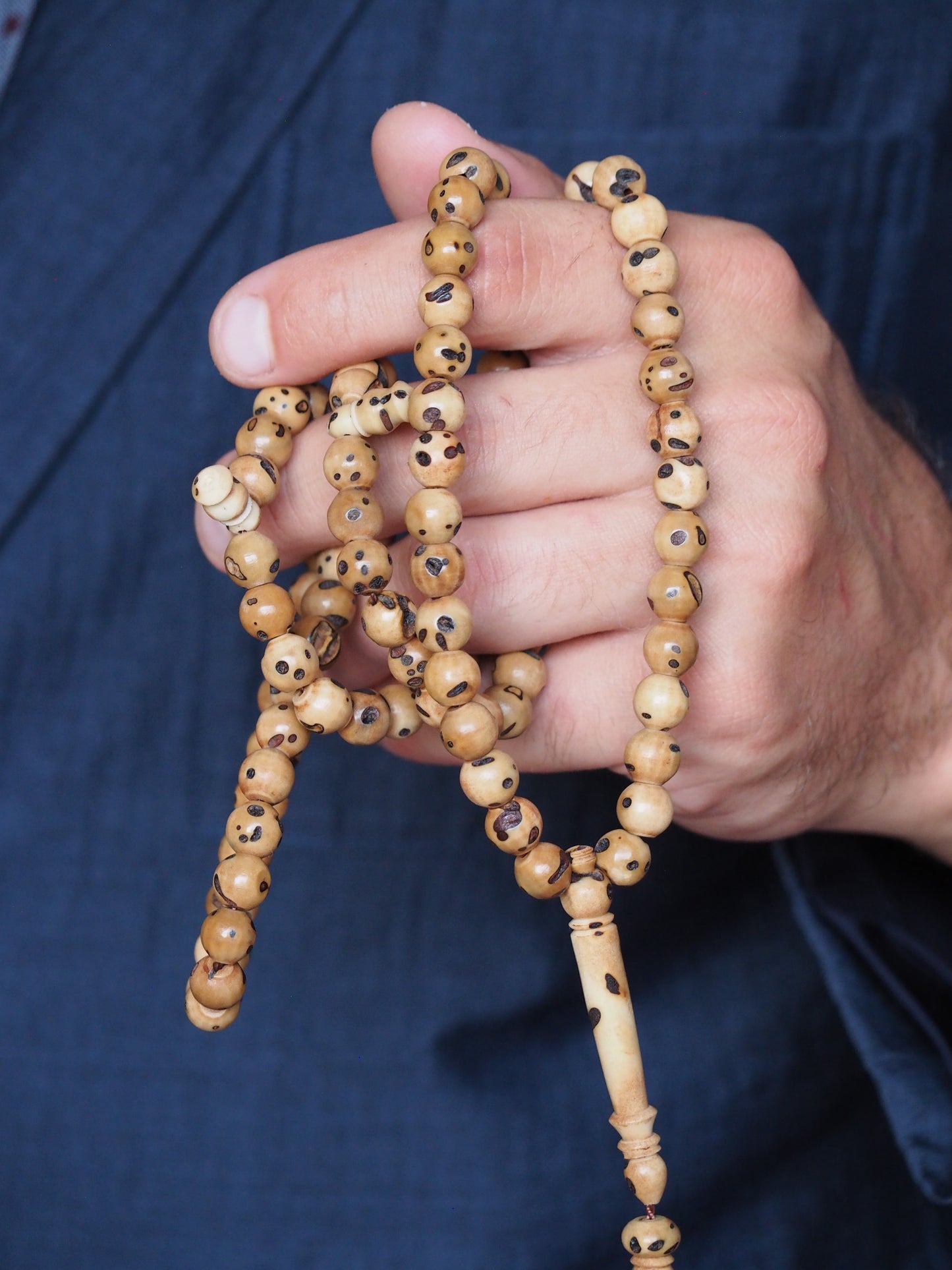 Carved Kokka Wood Rosary