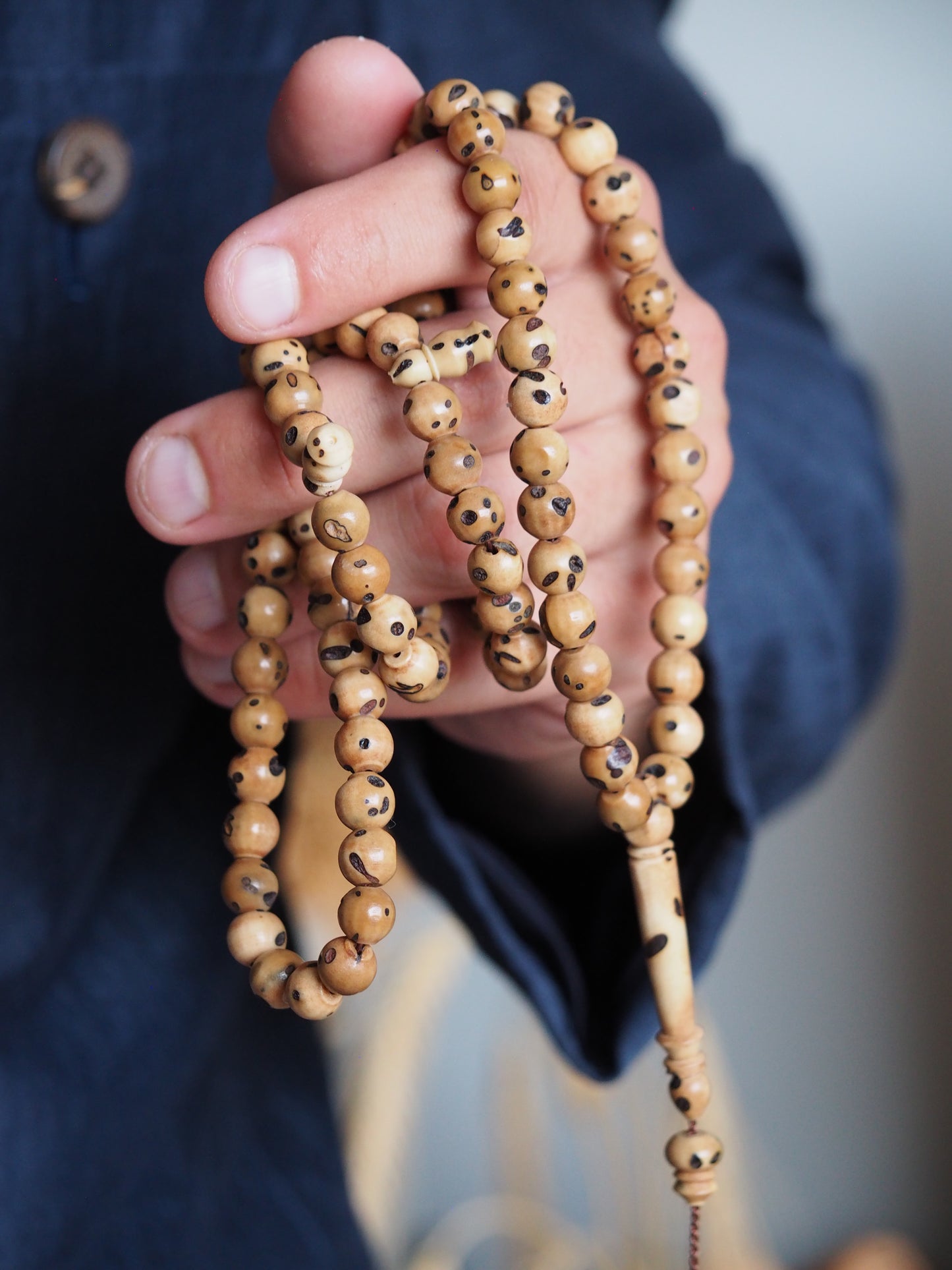 Carved Kokka Wood Rosary