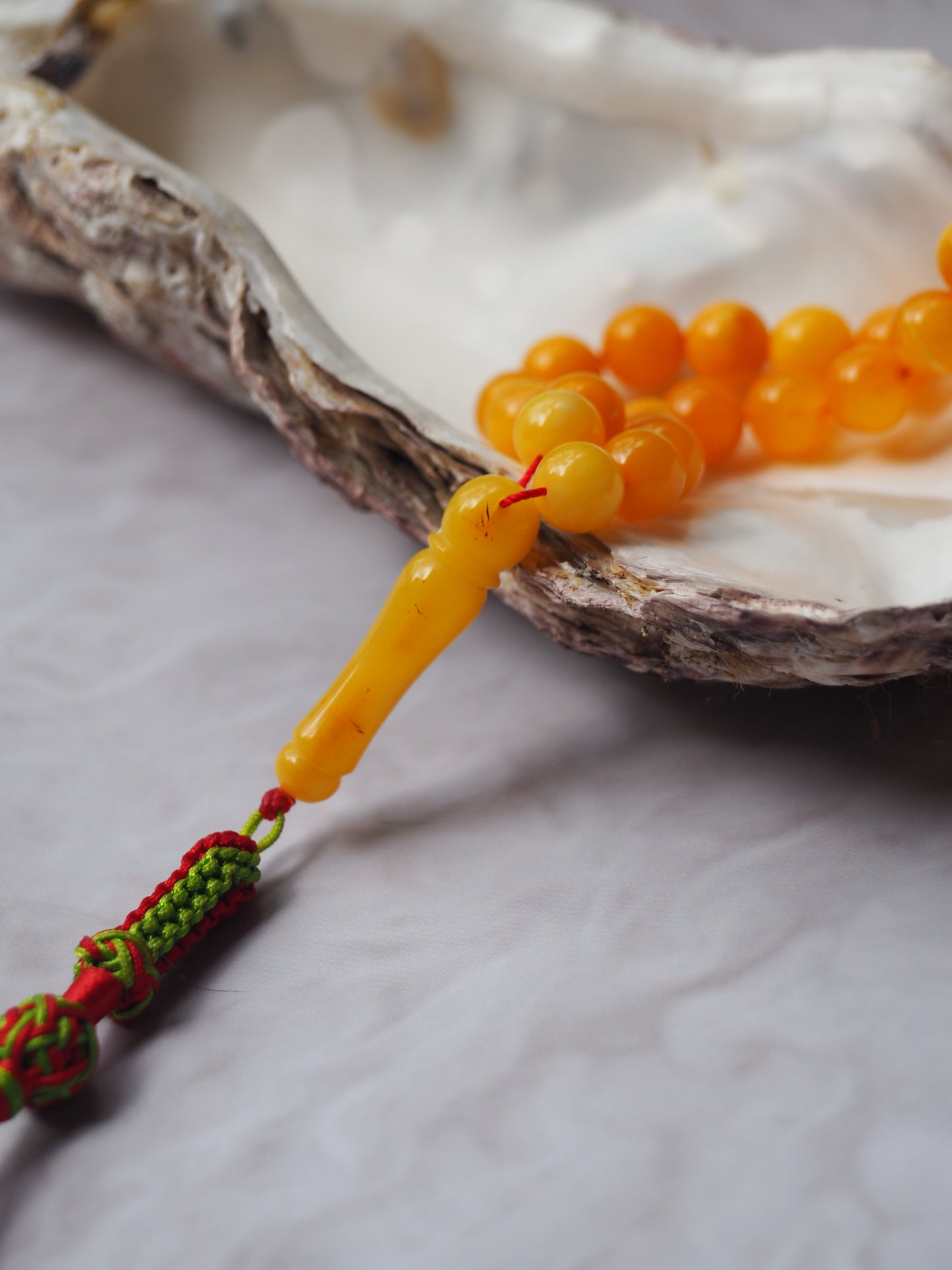 Natural Aged Butterscotch Amber Tasbih 66 Beads