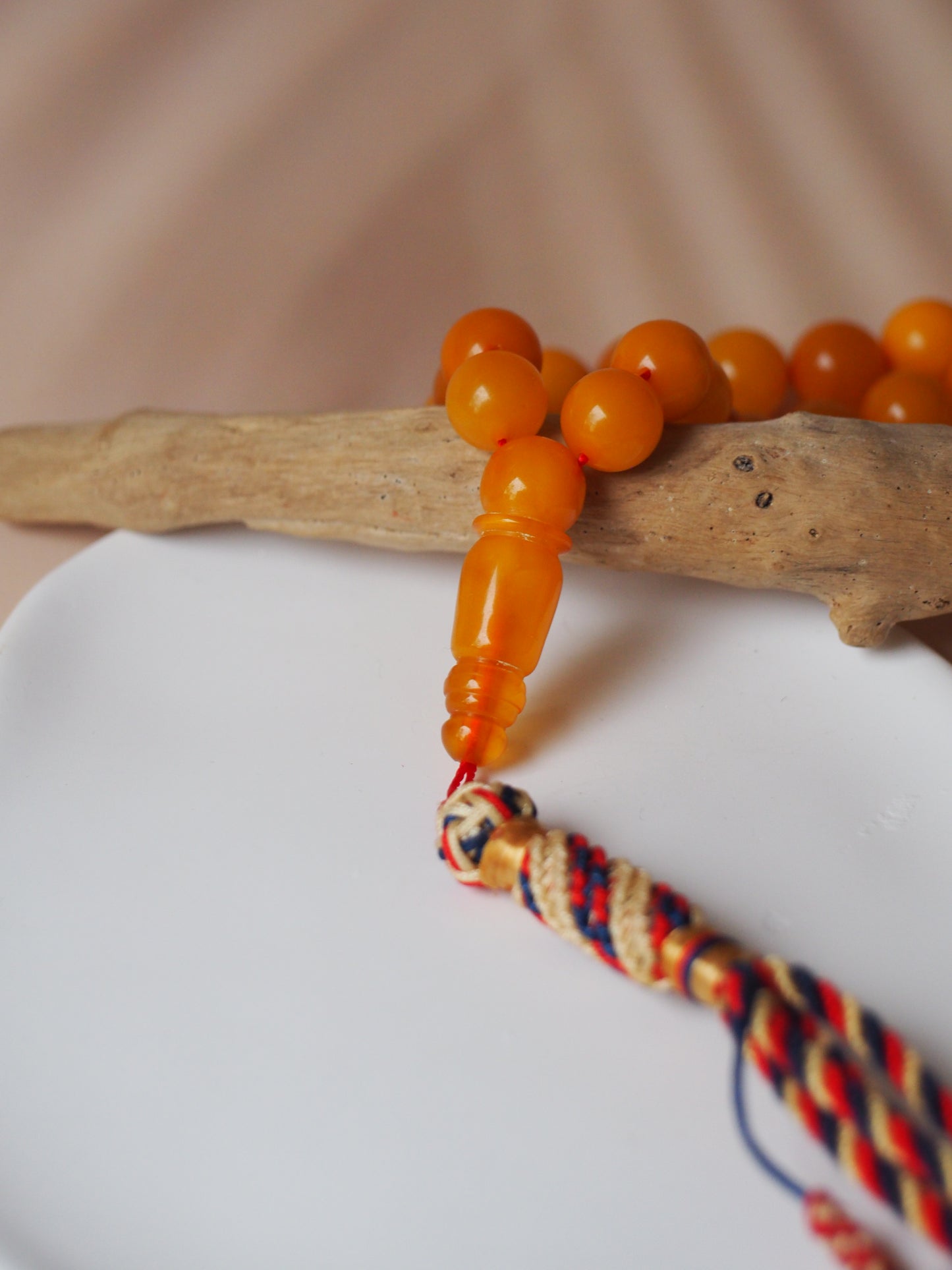 Natural Aged Butterscotch Amber Pocket Size Tasbih 45 Beads