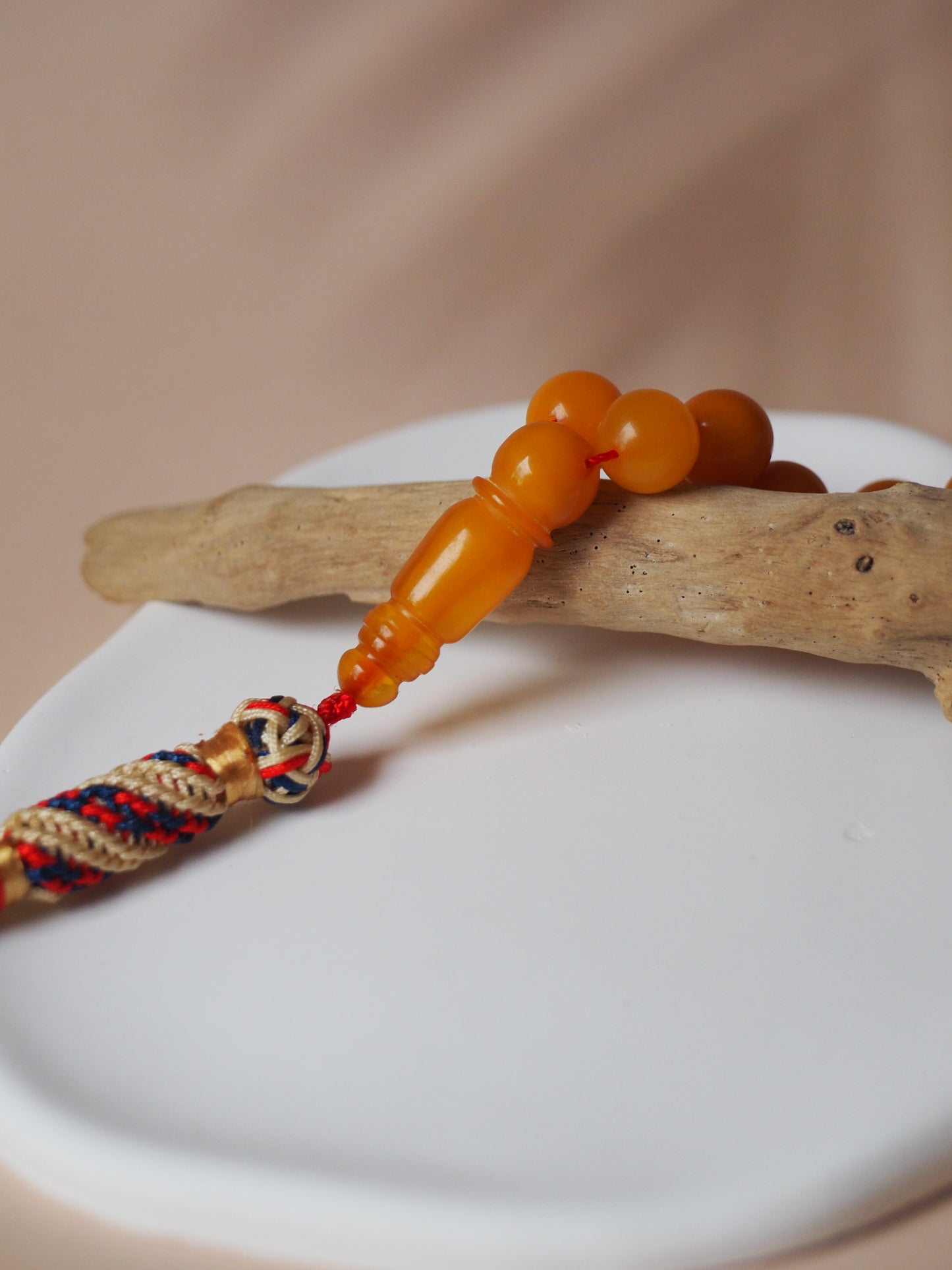 Natural Aged Butterscotch Amber Pocket Size Tasbih 45 Beads