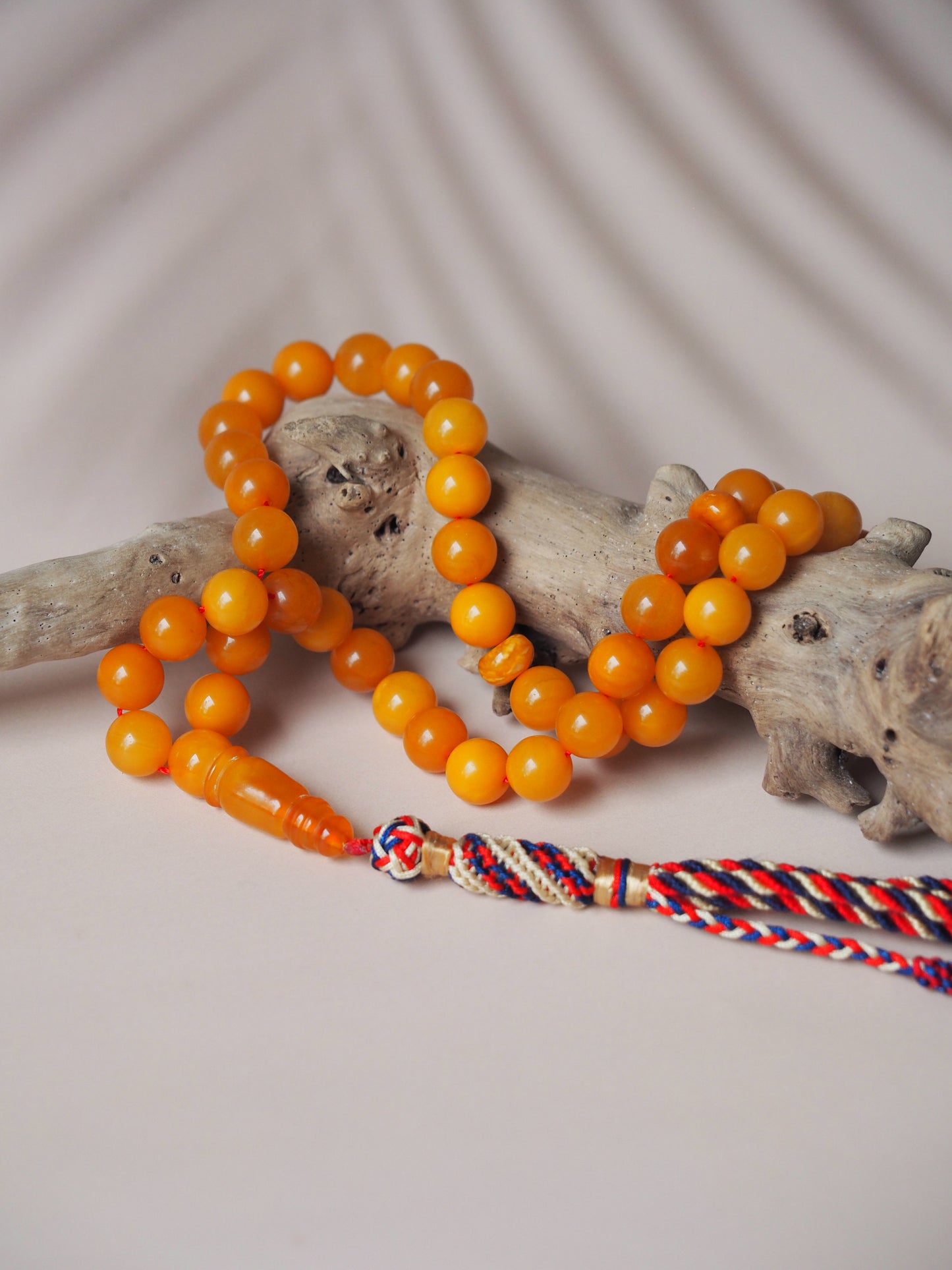 Natural Aged Butterscotch Amber Pocket Size Tasbih 45 Beads