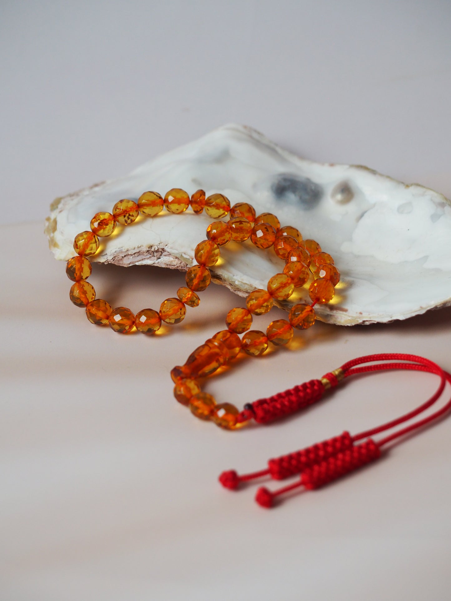 Honey & Cherry Amber Flower Shape Amber Bracelet in Gold Plated Silver