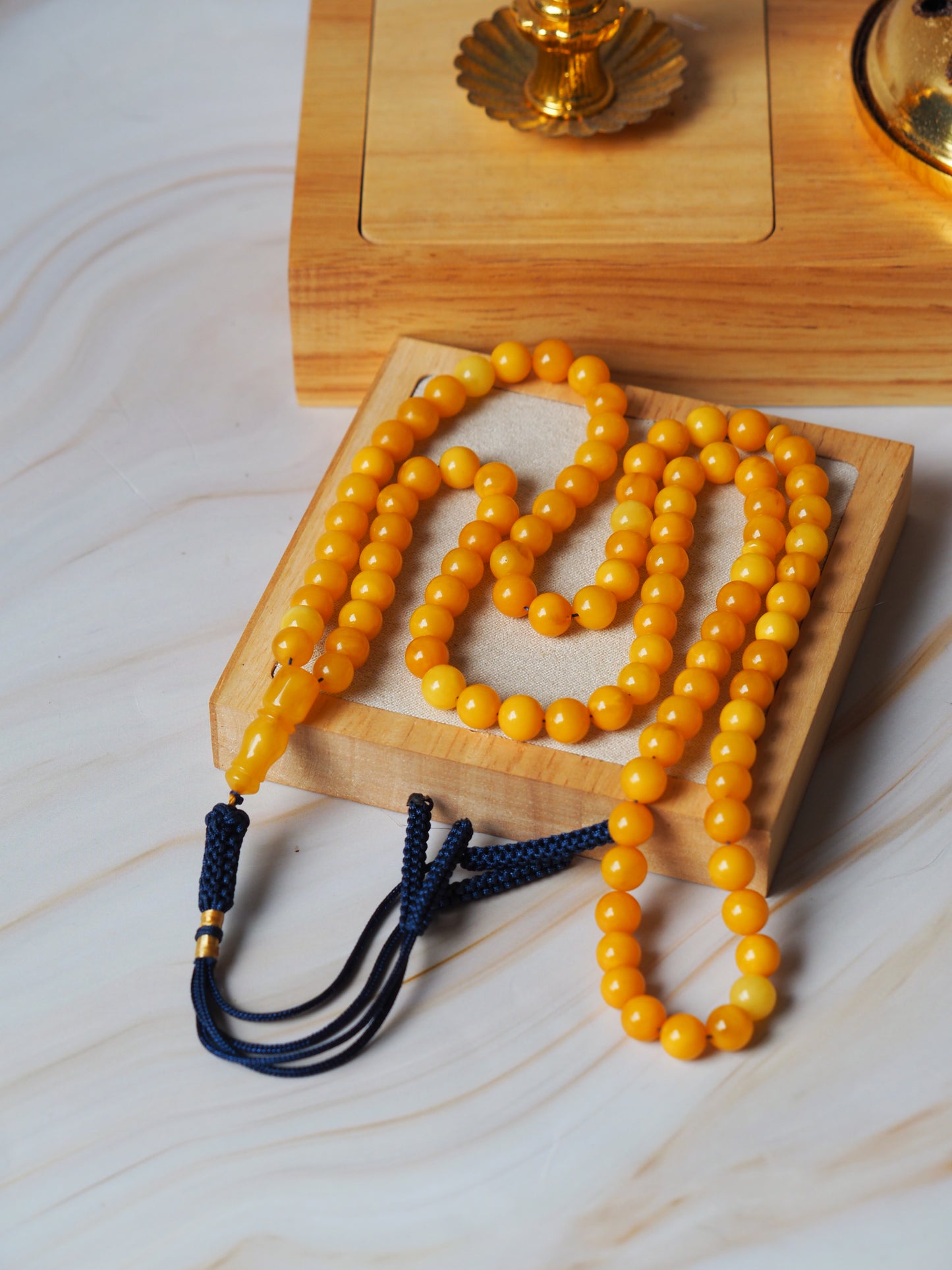 Antique Amber Rosary