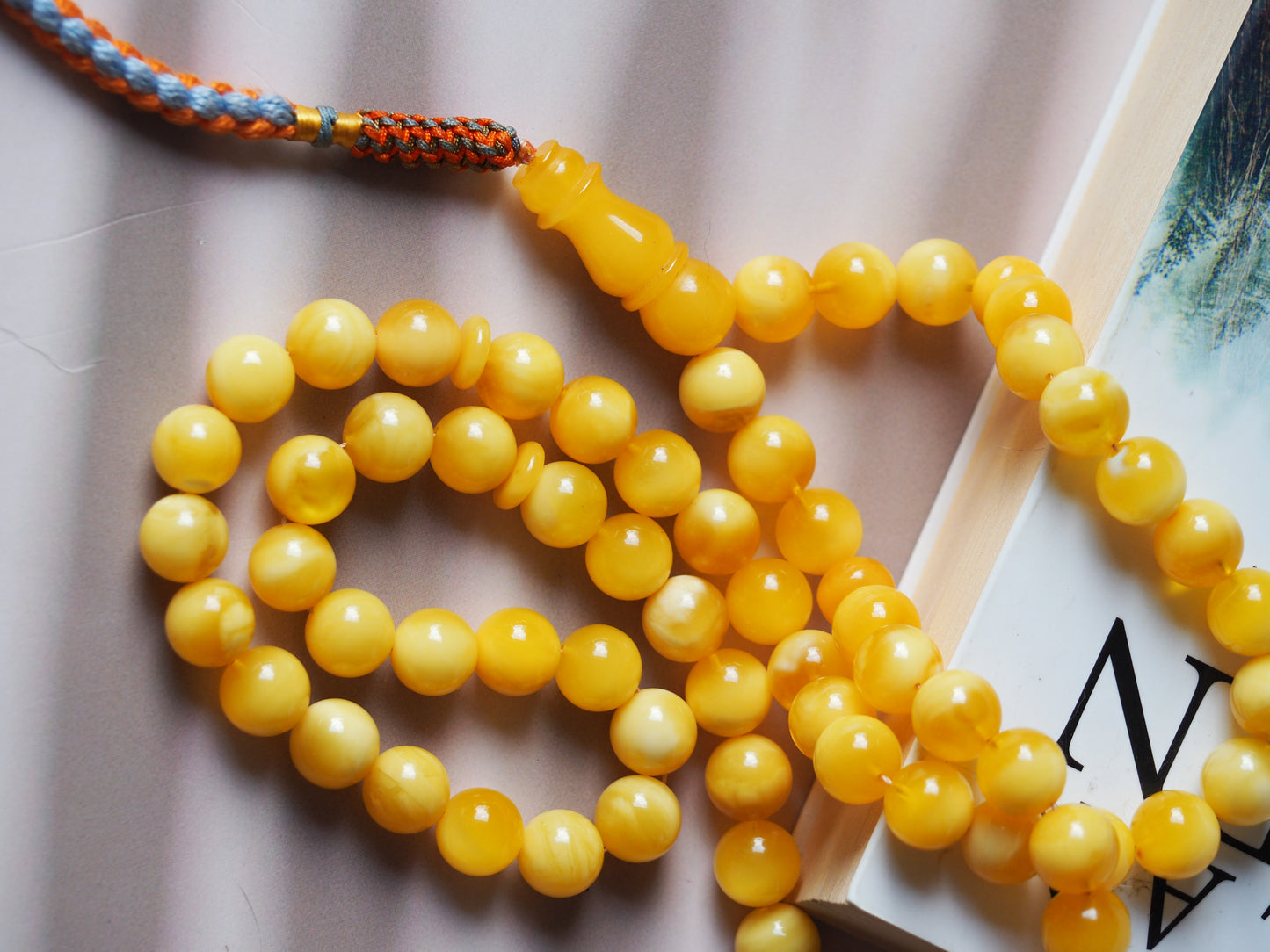 Milk & Honey Amber Rosary