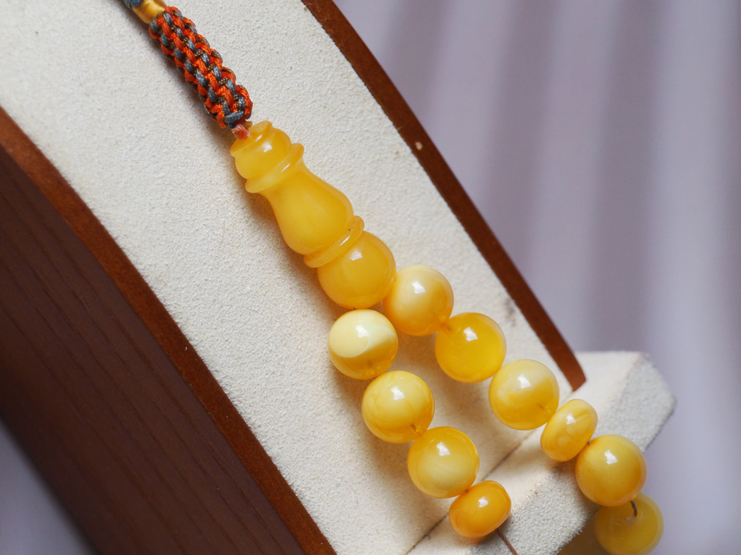 Milk & Honey Amber Rosary