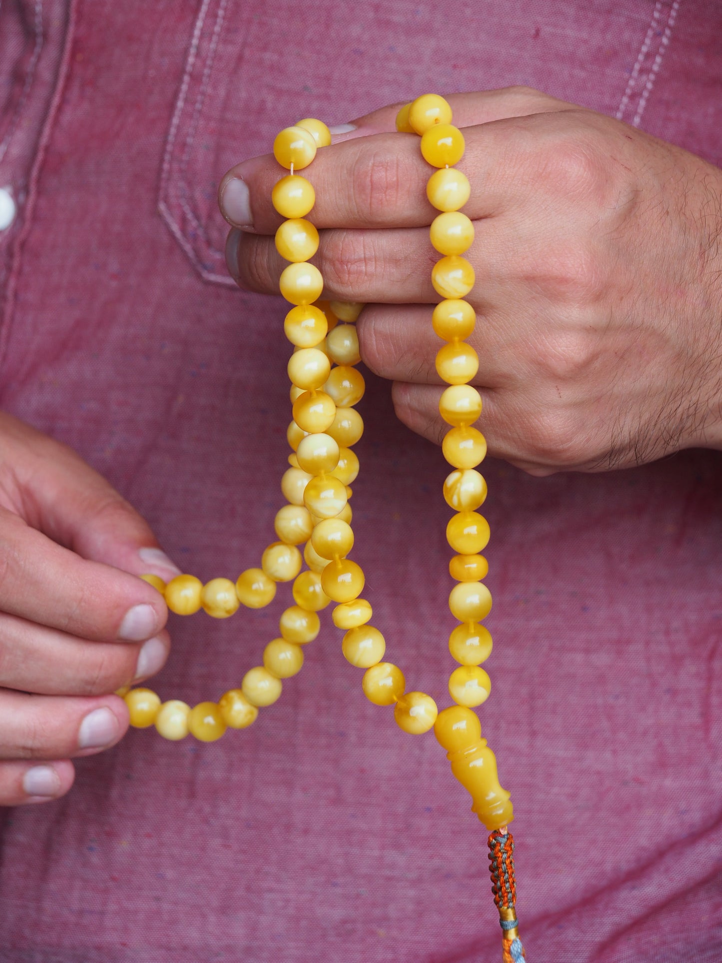 Milk & Honey Amber Rosary