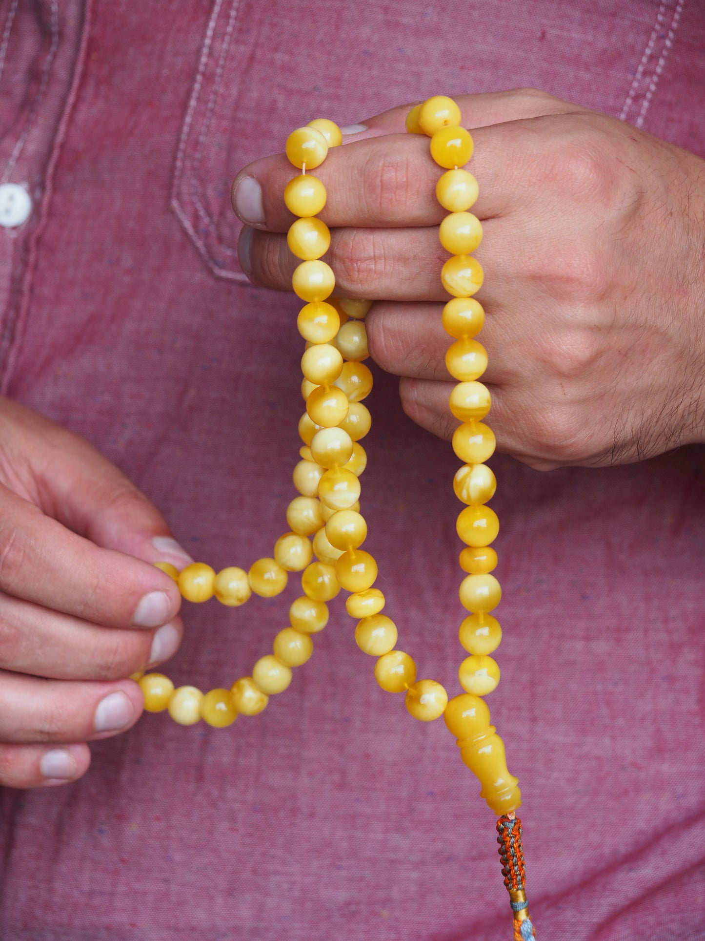Milk & Honey Amber Rosary