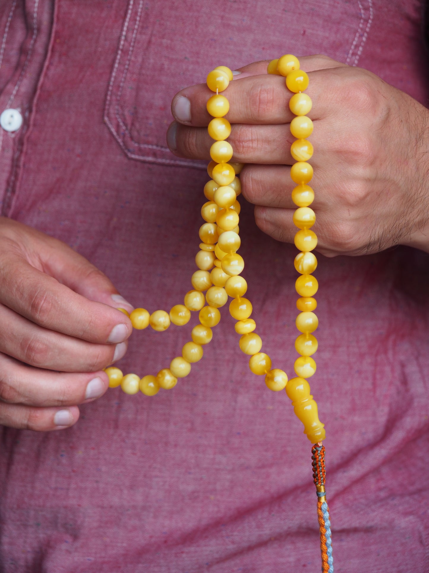 Milk & Honey Amber Rosary